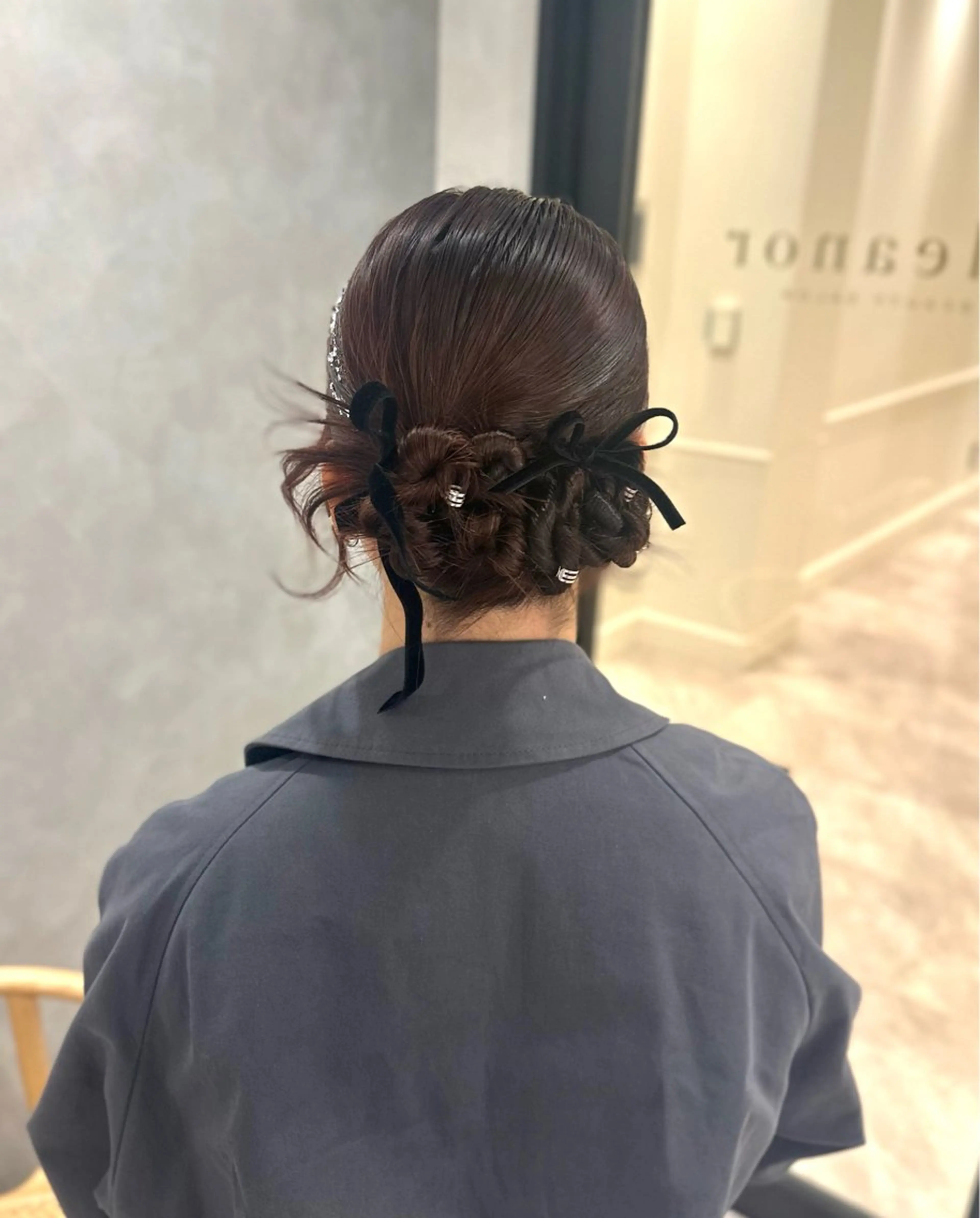 ヘアアレンジ ヘアセット ubu share salon所属・鈴村緋女/ヘアセット /耳ツボジュエリーのヘアスタイル