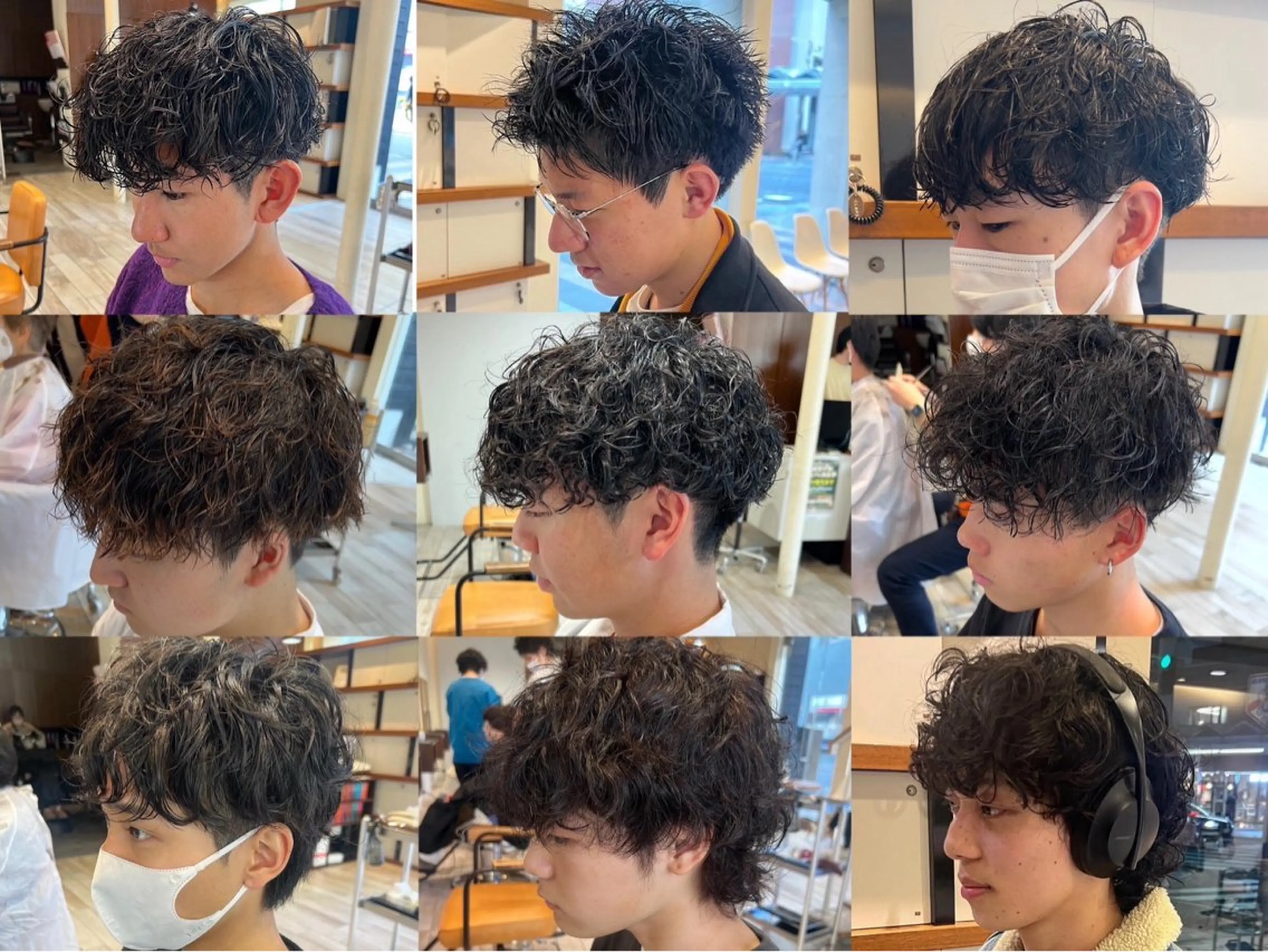 パーマ メンズ カット パーマ Ore🫧タナカマヤ /柔らかい質感カラーのヘアスタイル