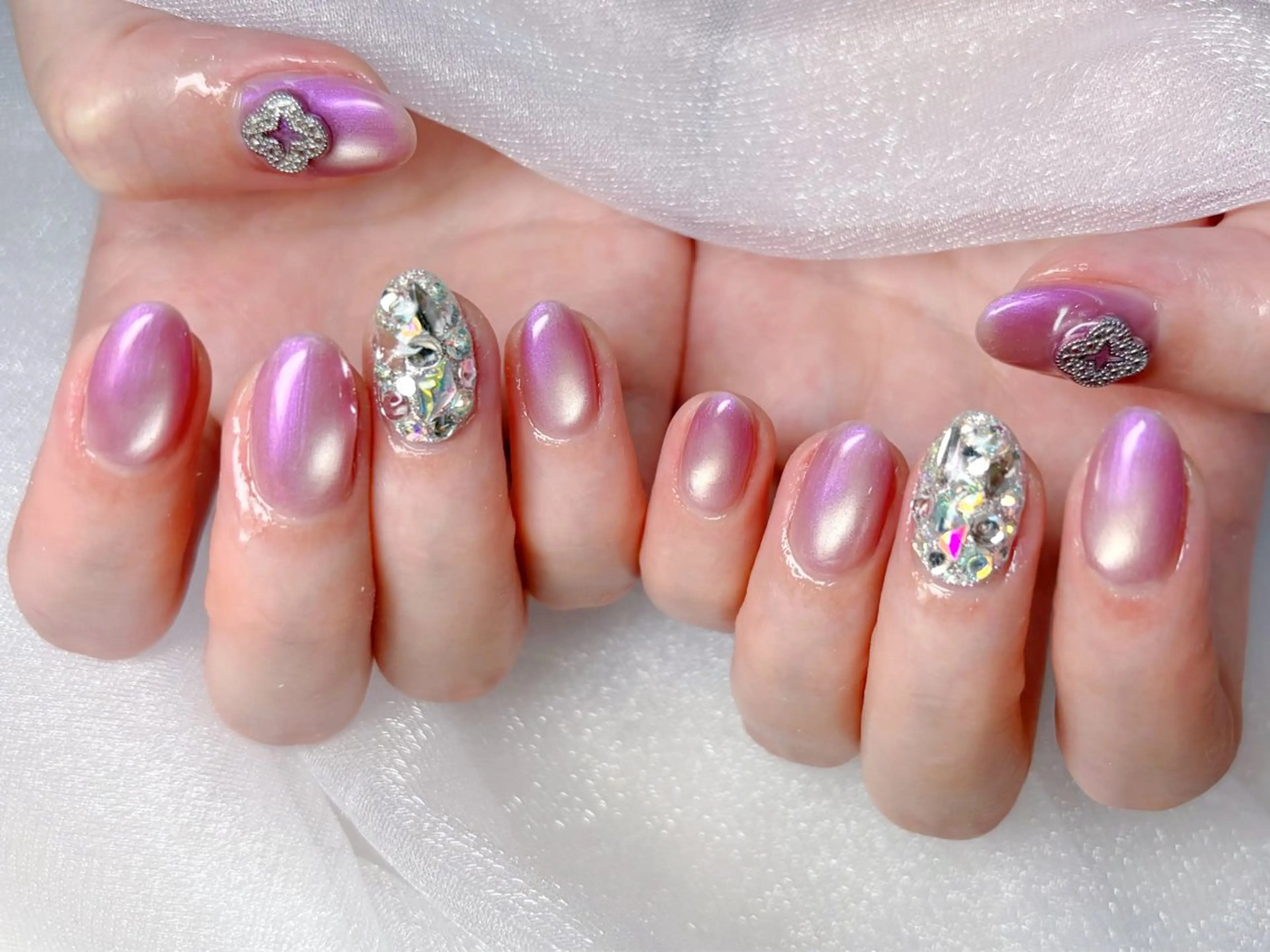 ネイル ワンホンネイル ハンドネイル Queennail 北堀江Yumiのネイルデザイン