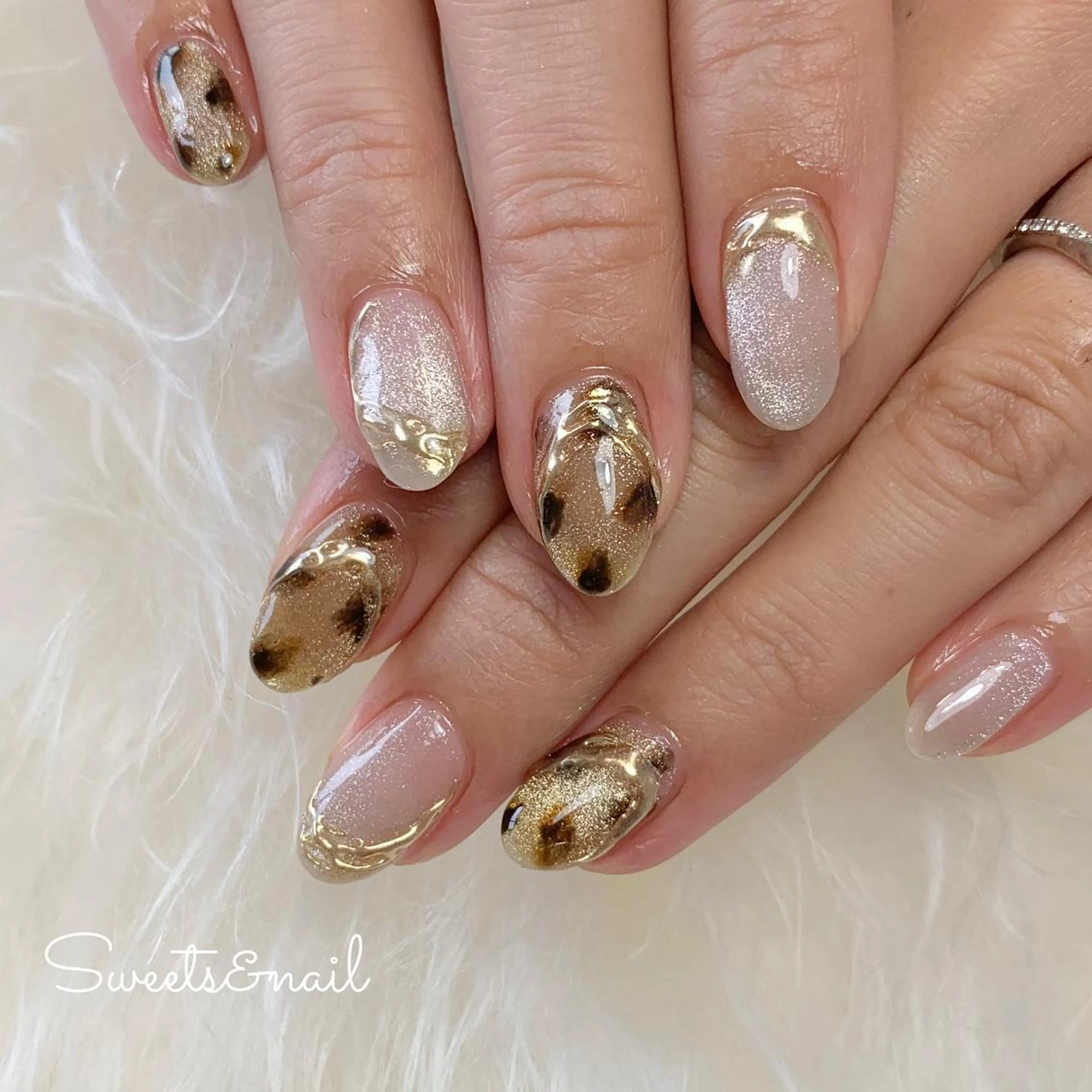 ネイル アニマル柄 Sweets& nail みなこのネイルデザイン