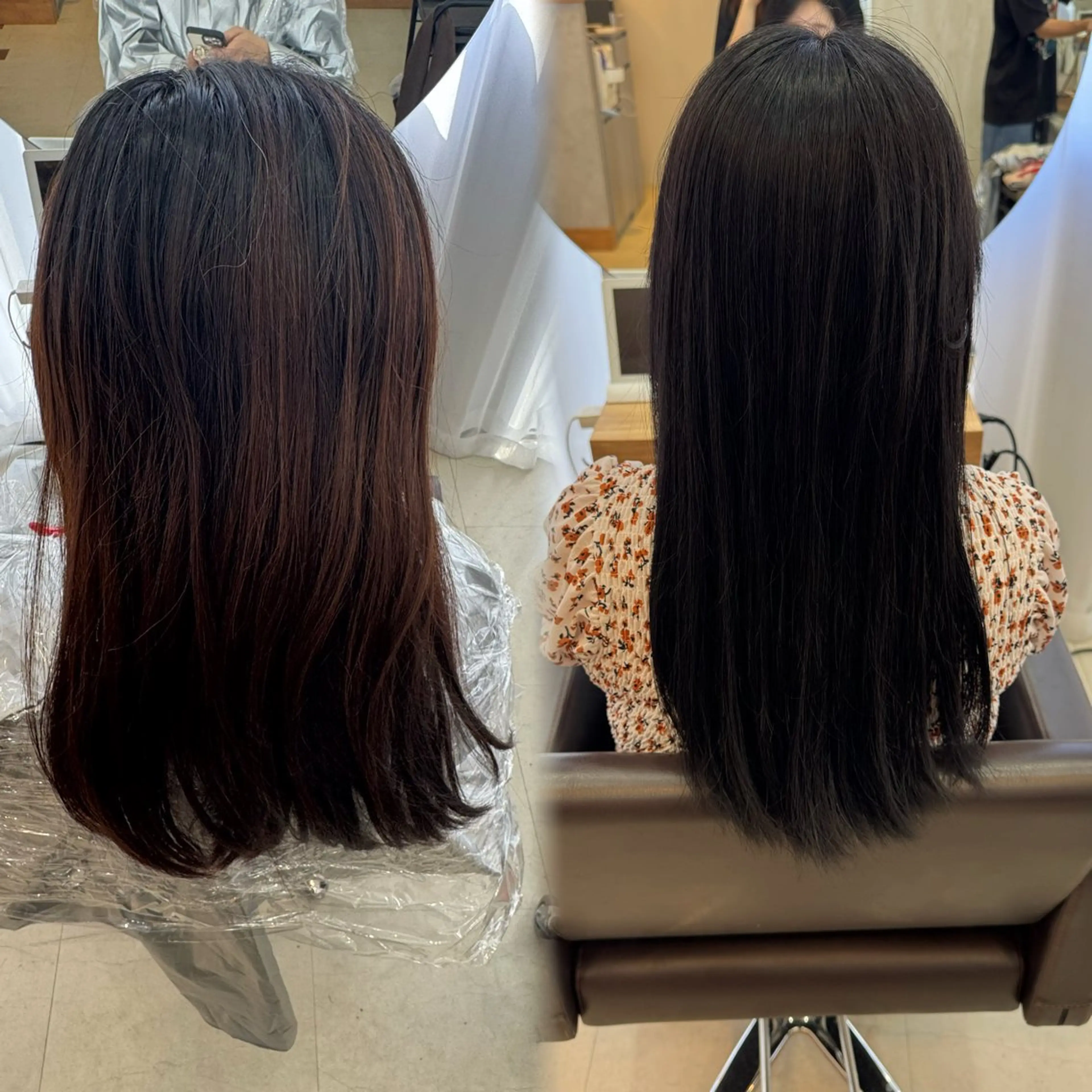 セミロング カラー 透明感カラー Agu hair 粉河のヘアスタイル