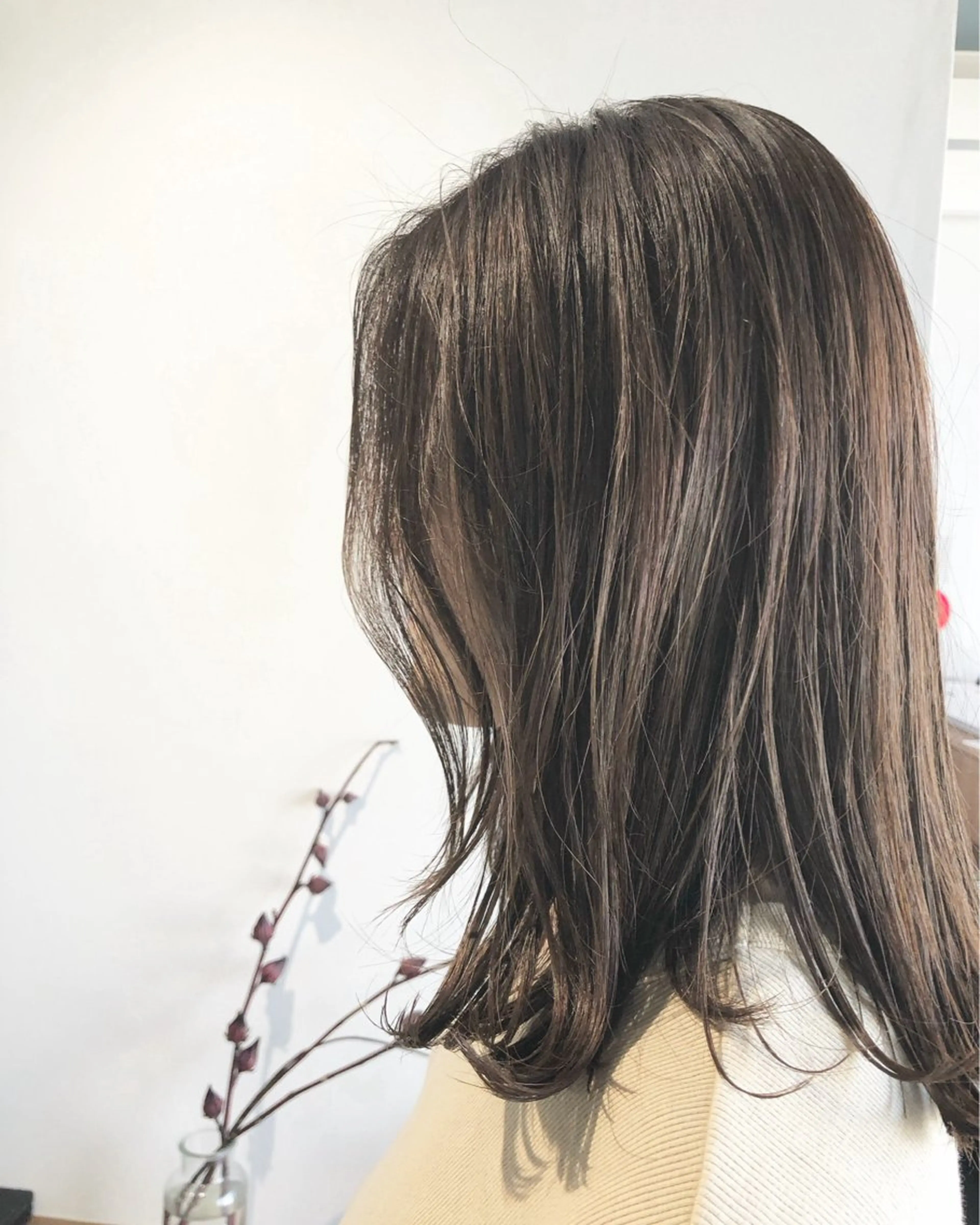 似合わせカット＋白髪染めカラーの写真