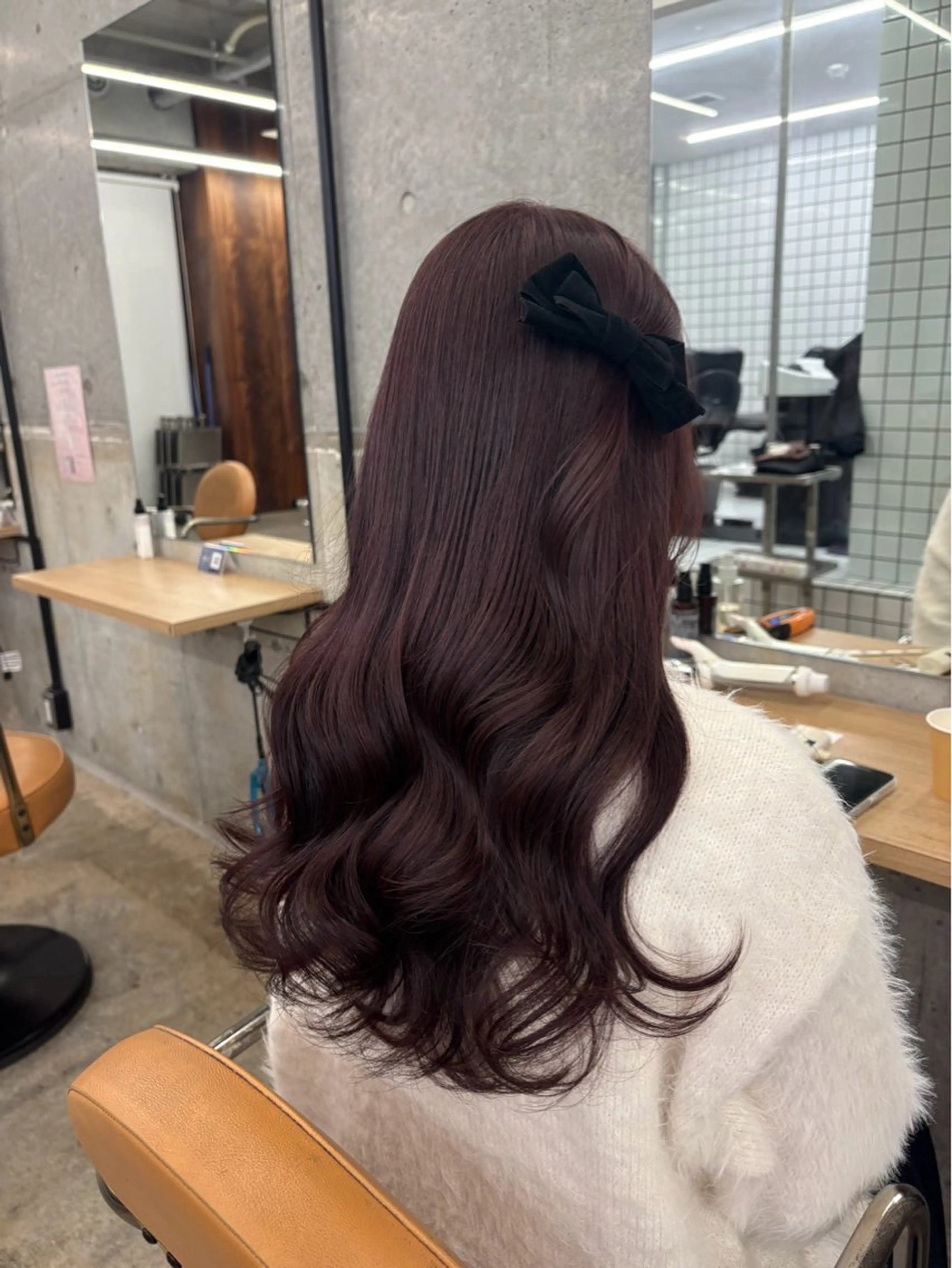 ロング カラー ヘアカラー トリートメント ほのか ♡*.のヘアスタイル