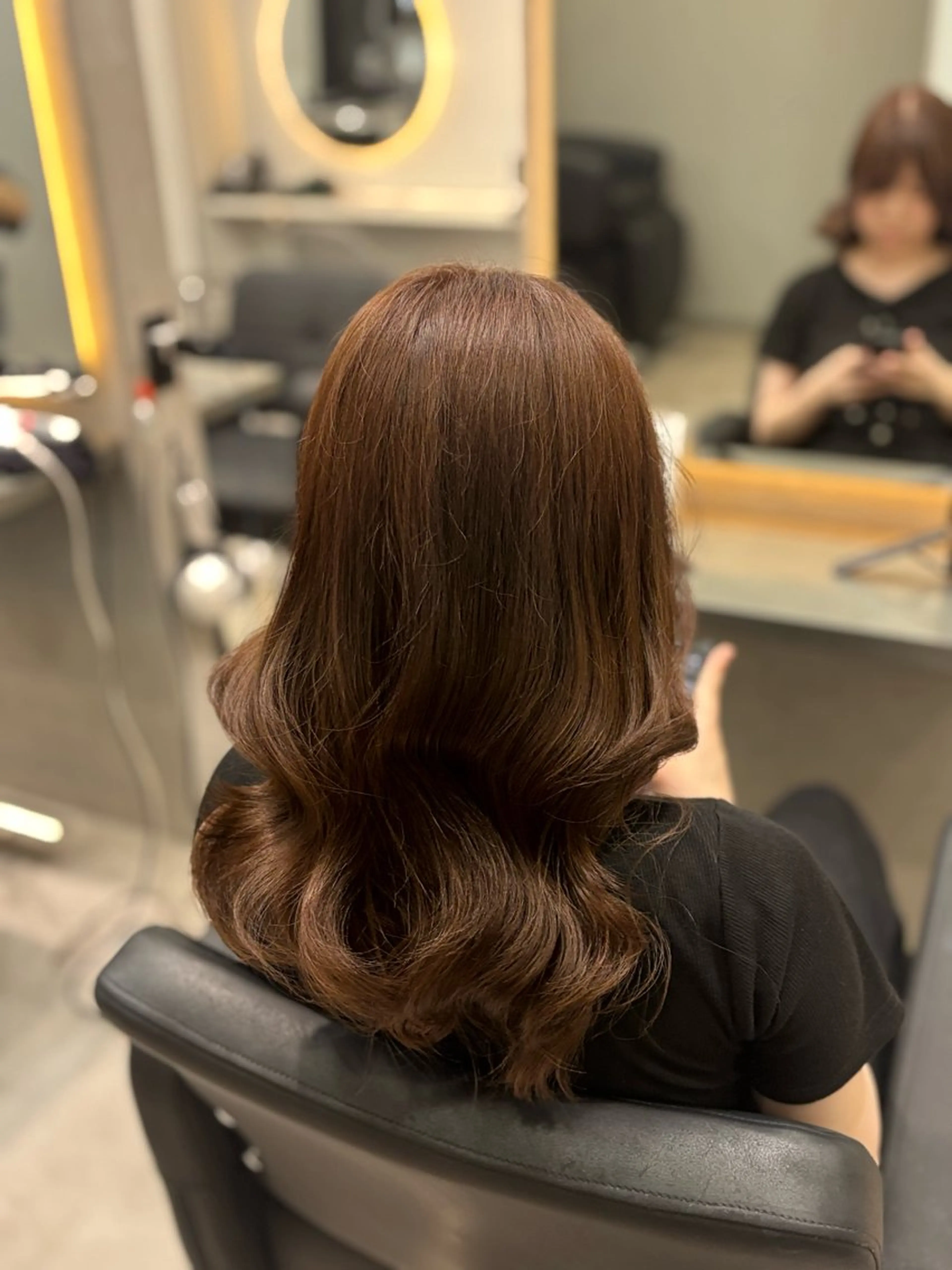 ロング カラー ブラウンカラー ヘアカラー トリートメント 野口 由衣のヘアスタイル