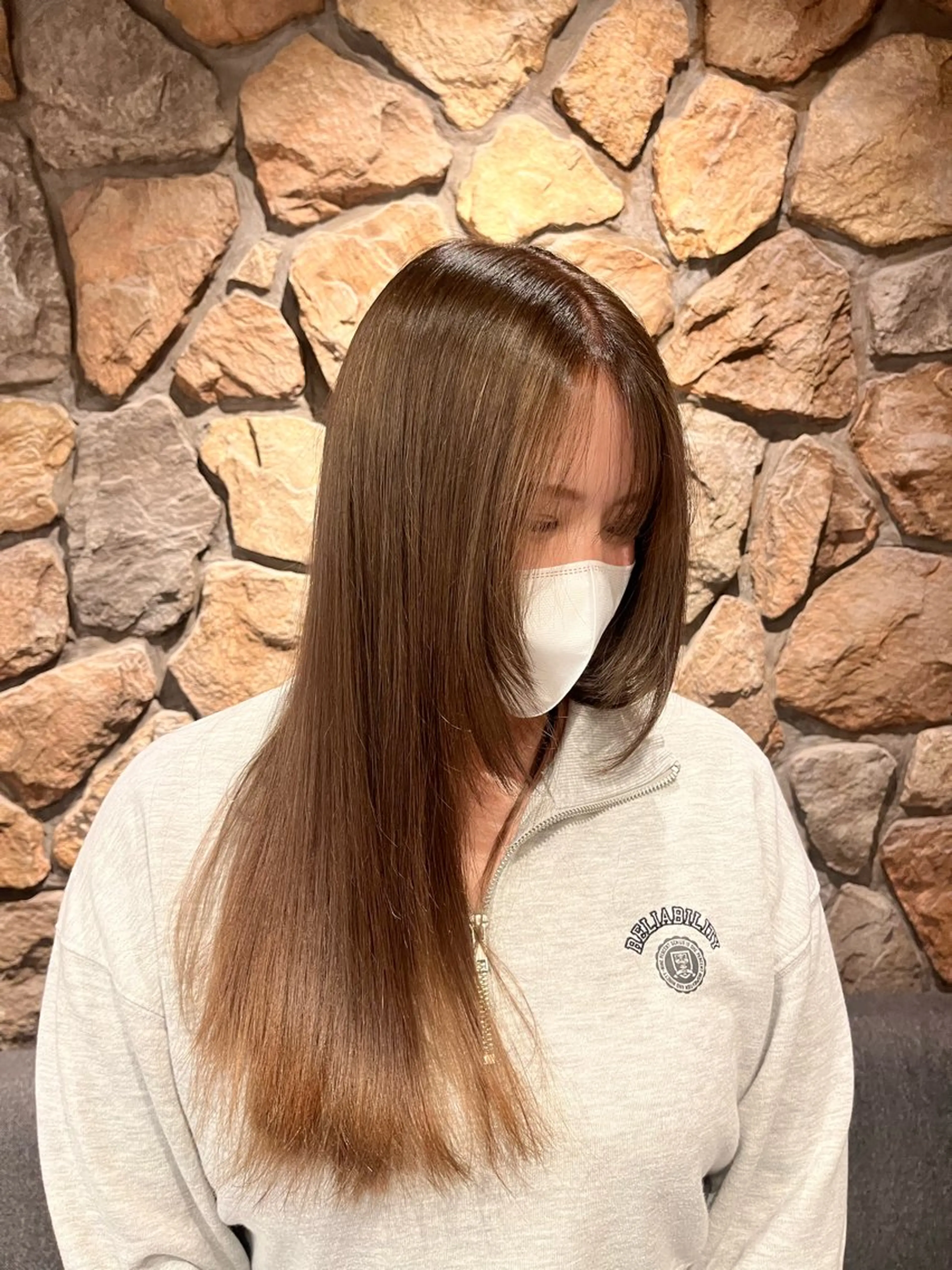 ロング カラー ブリーチ ケアブリーチ 透明感カラー ハイトーンカラー トリートメント まろやかなベージュ 小池春樹のヘアスタイル