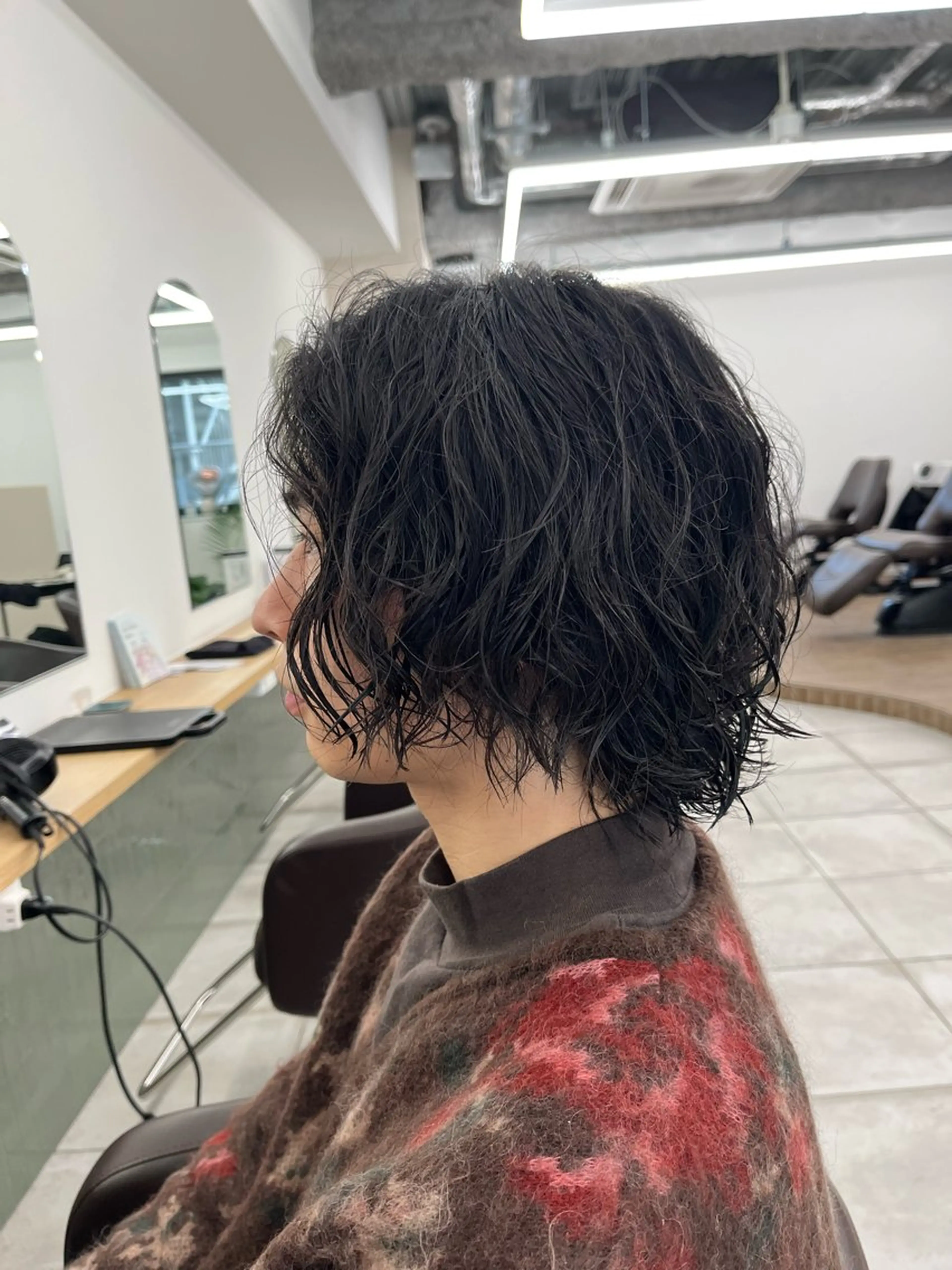ミディアム カラー パーマ メンズ カット パーマ トリートメント ヘアセット 🏆メンズヘア特化 🥇代表りんぺーのヘアスタイル