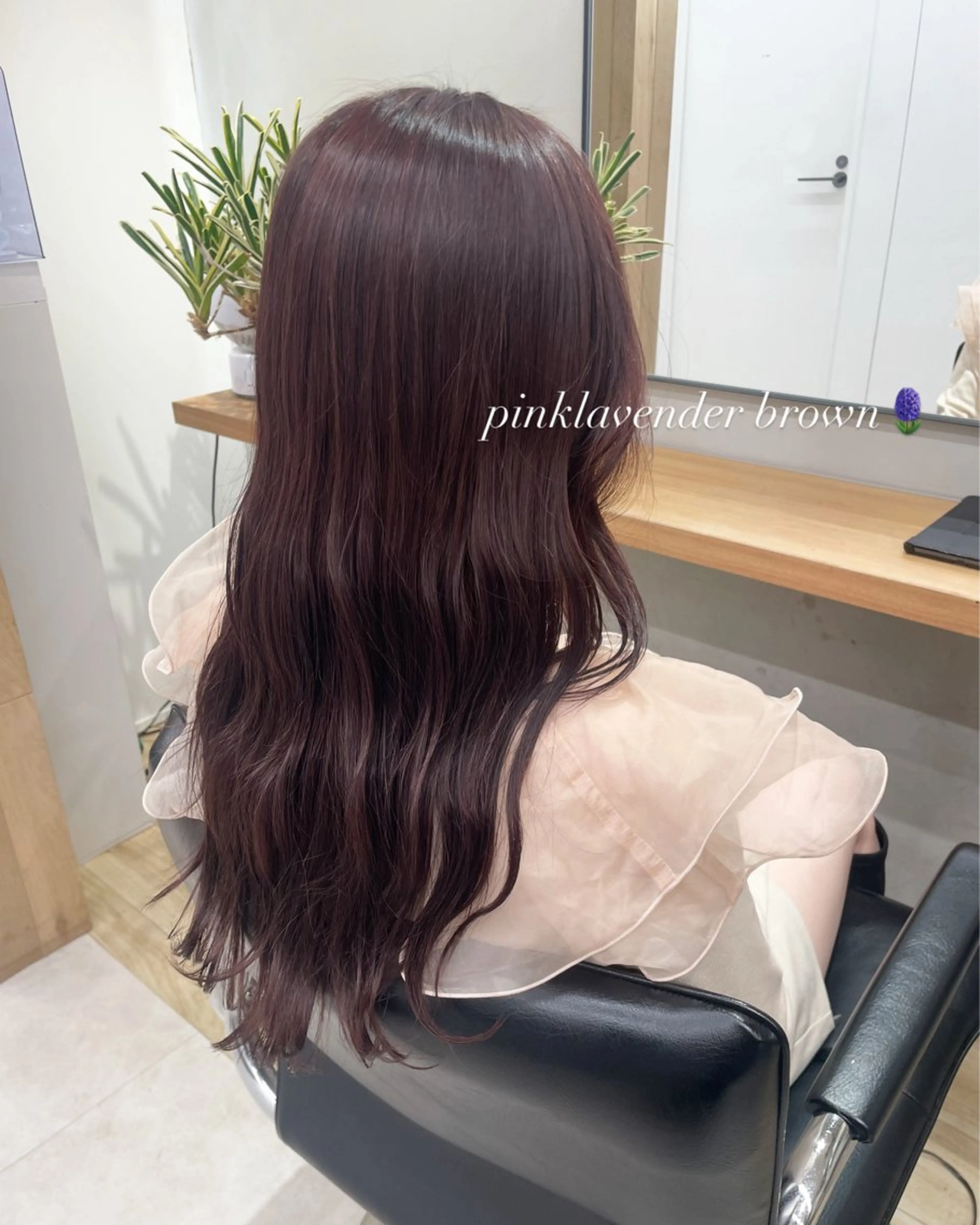 ロング カラー ブラウンカラー 透明感カラー ラベンダーカラー ピンクカラー カット ヘアカラー 赤み消し×透明感 /🌙suwa🌙のヘアスタイル