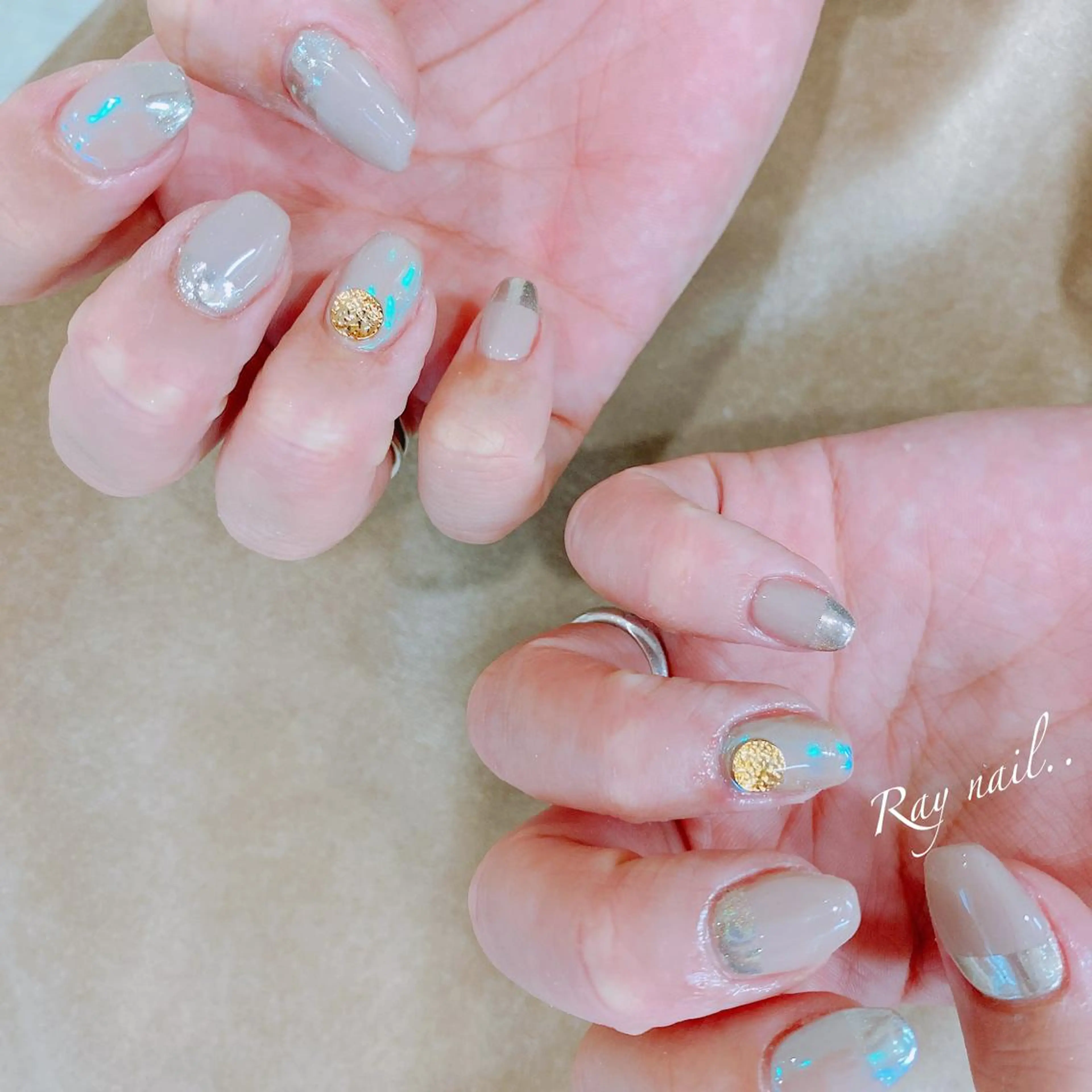 ネイル ミラーネイル nailsalon ∞ ﾐｶﾅﾙ ∞のネイルデザイン
