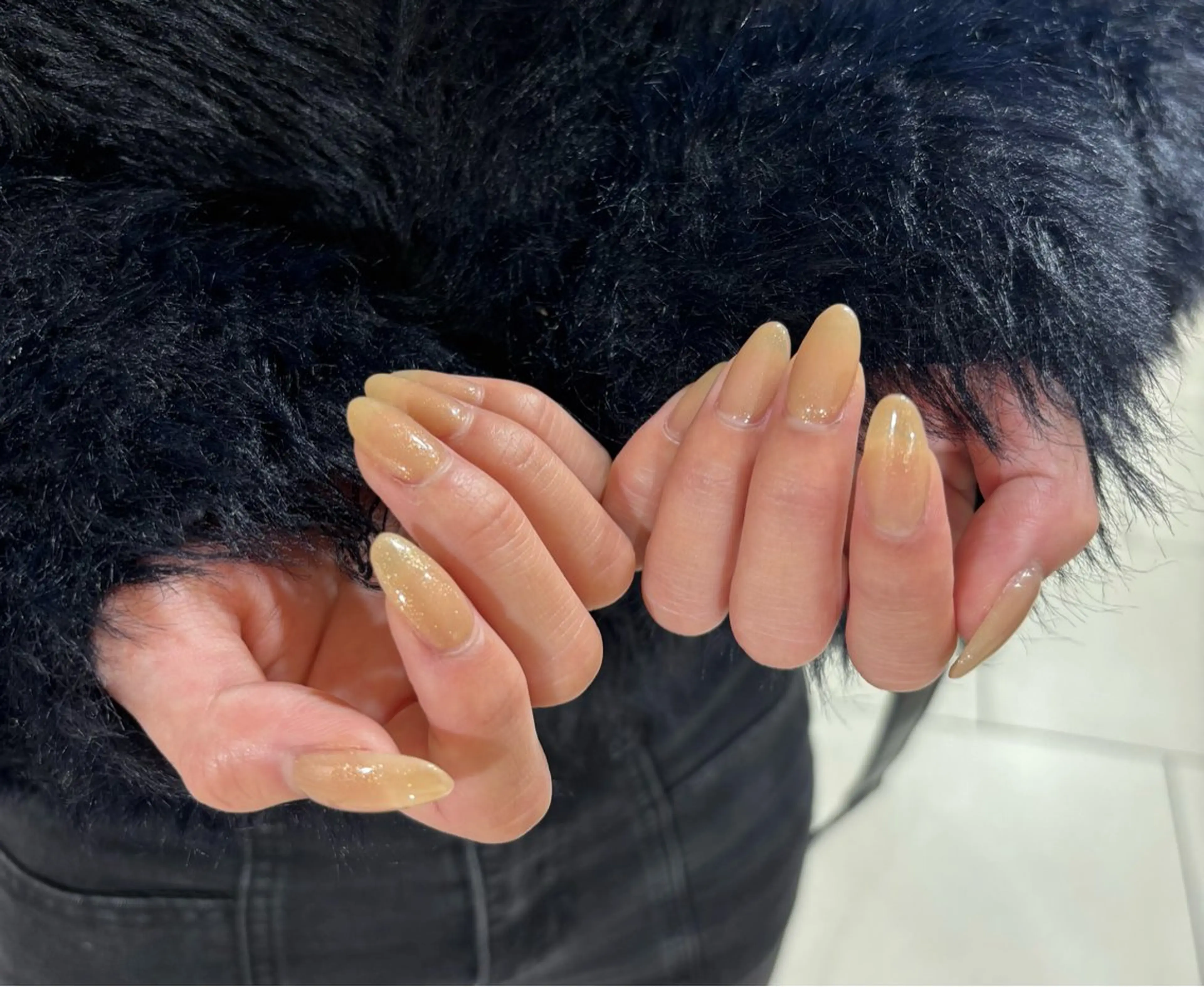 HAND ワンカラーorラメグラデーション(オフなし)の写真