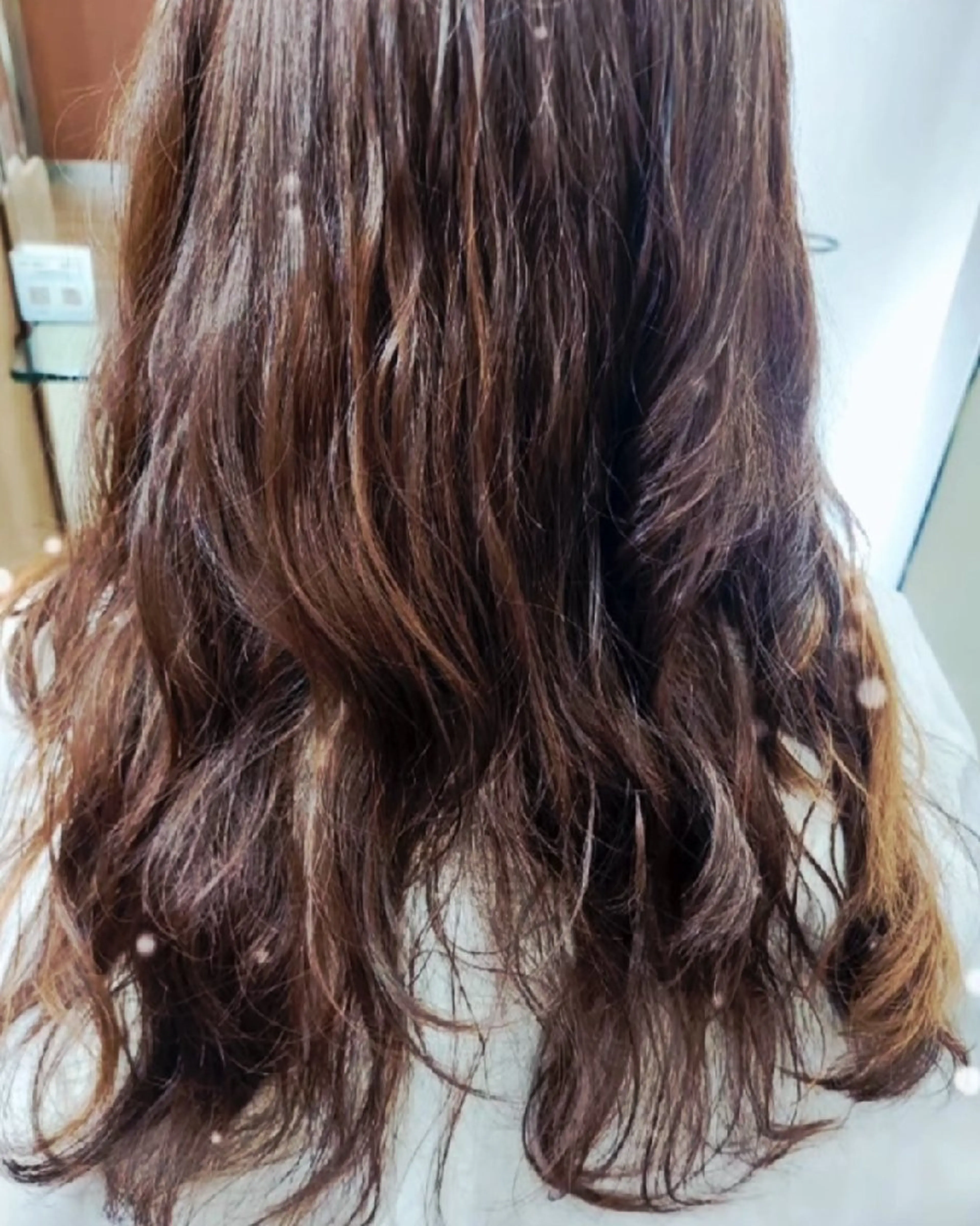 ロング パーマ 三河島駅 韓国美容室のヘアスタイル