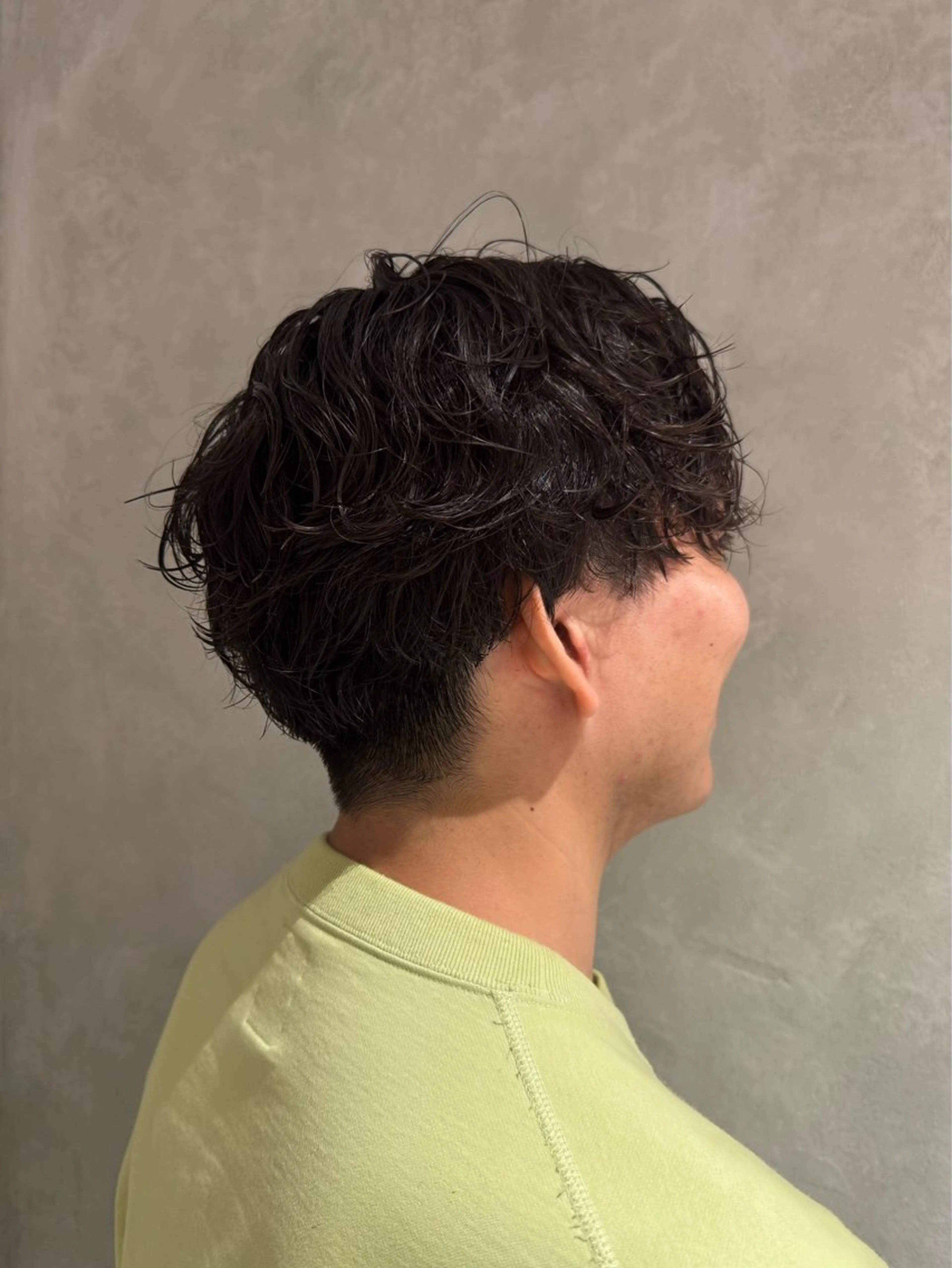 パーマ メンズ カット パーマ 池谷 茉耶のヘアスタイル