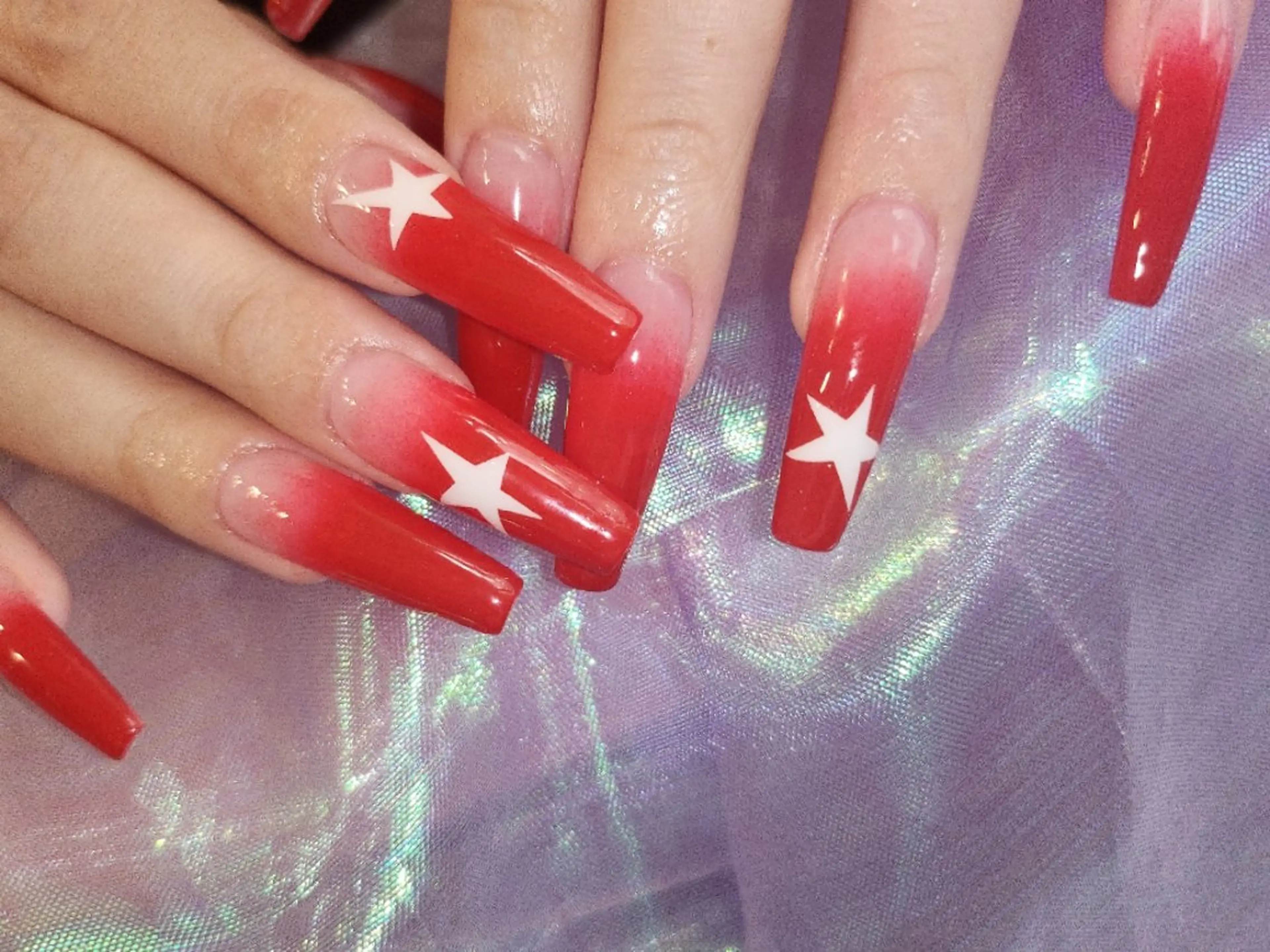 【U24🖤長さ出し💅🏻】ワンカラーorグラデ➕2本design✨🦋の写真