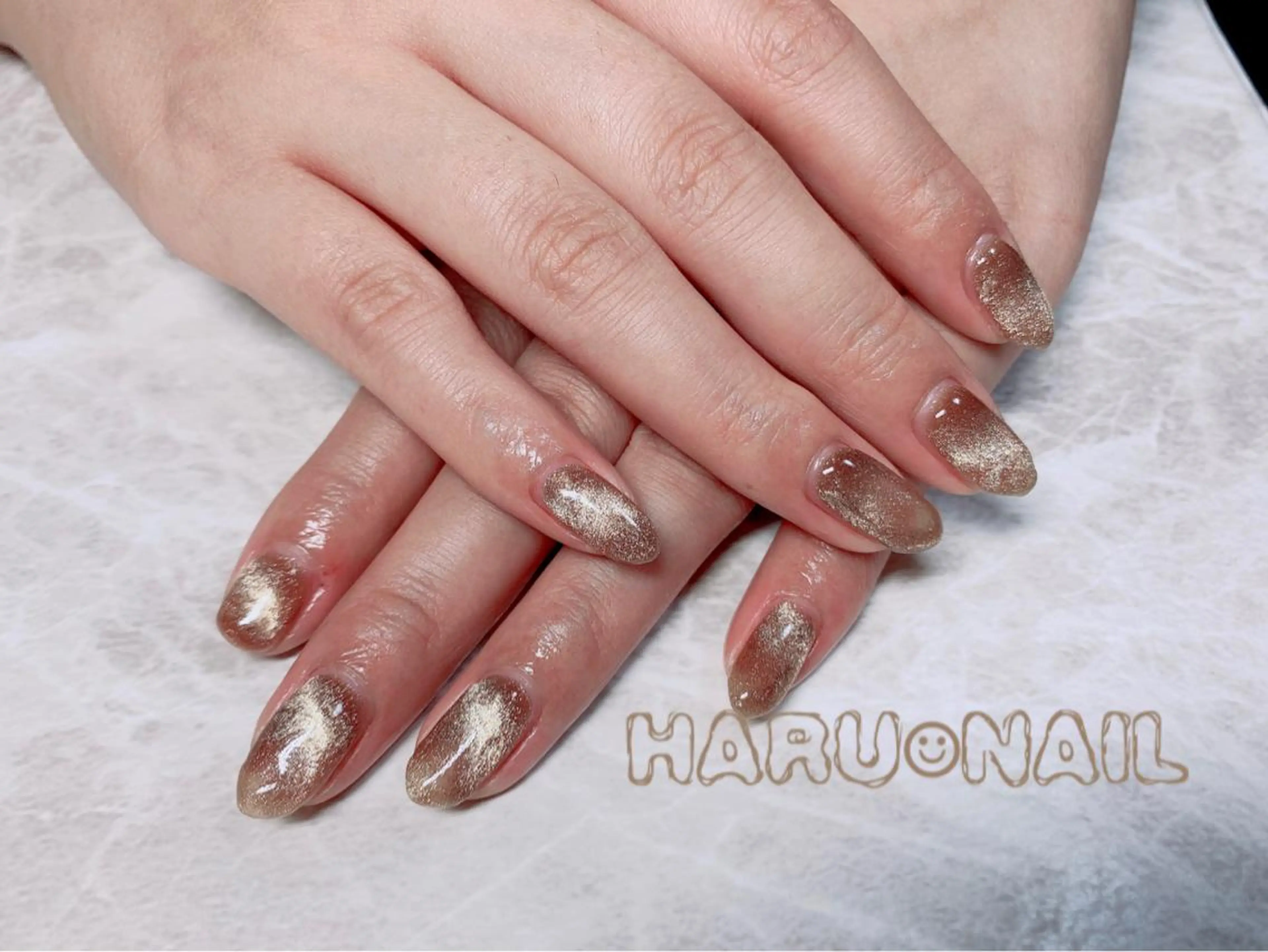 ネイル ゴールド マグネットネイル ワンカラーネイル 痩身/脱毛/ネイル HARUKAのエステ・リラクイメージ