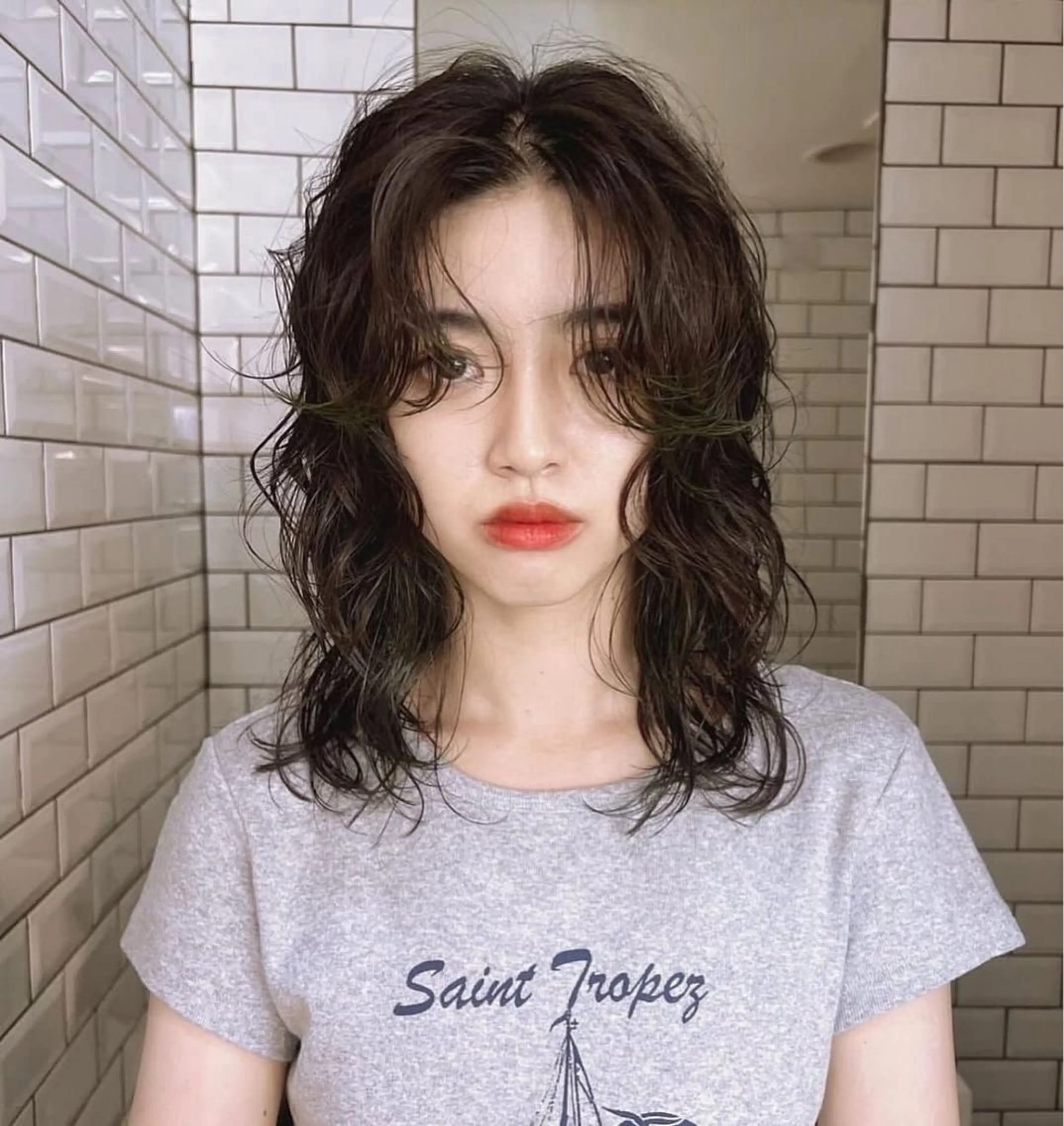 パーマ ヘアカラー パーマ トリートメント 海外風ニュアンス パーマ/たいきのヘアスタイル