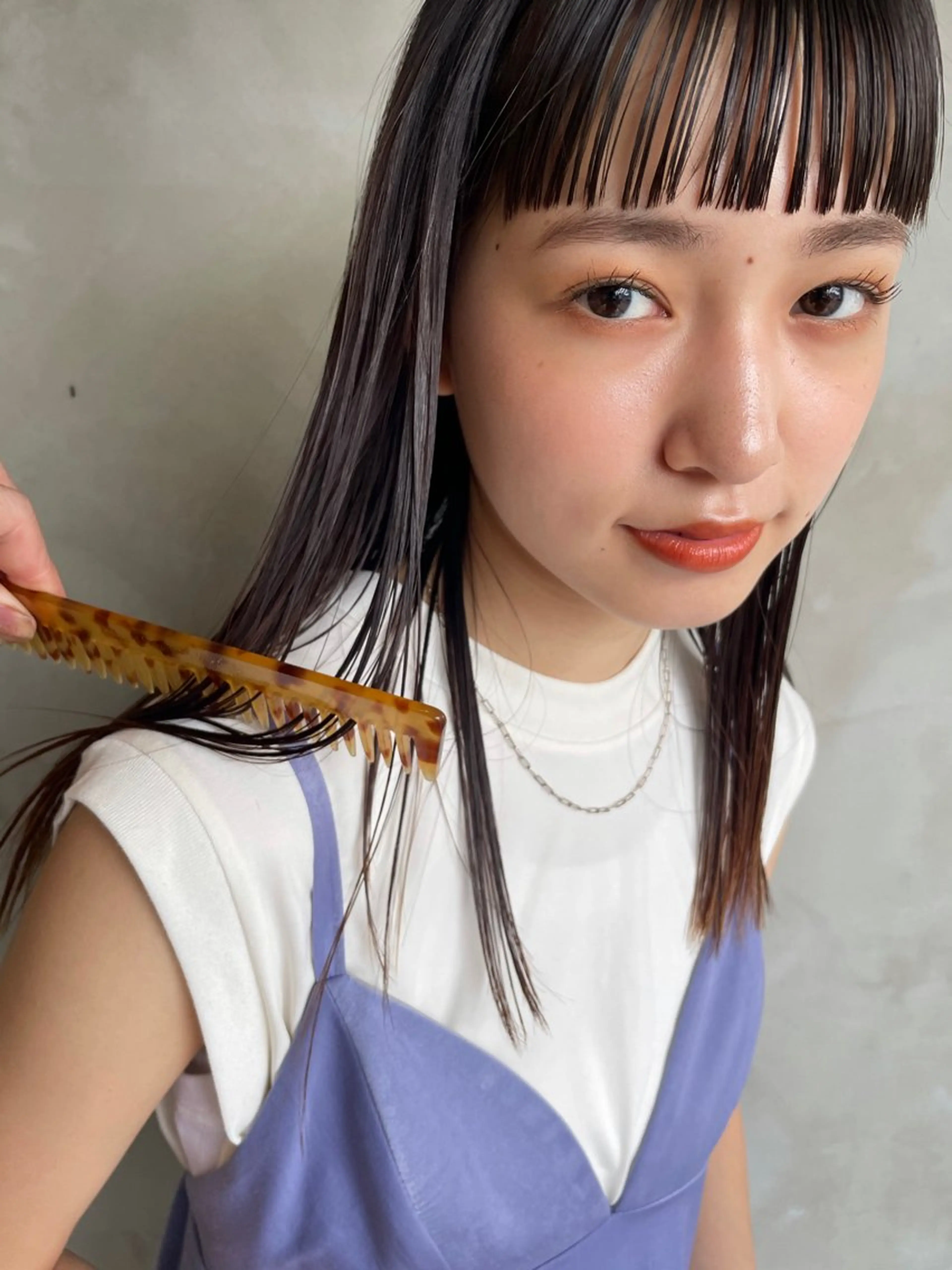 縮毛矯正、ストレートパーマ＋シャンプーブロー+クイックトリートメントの写真