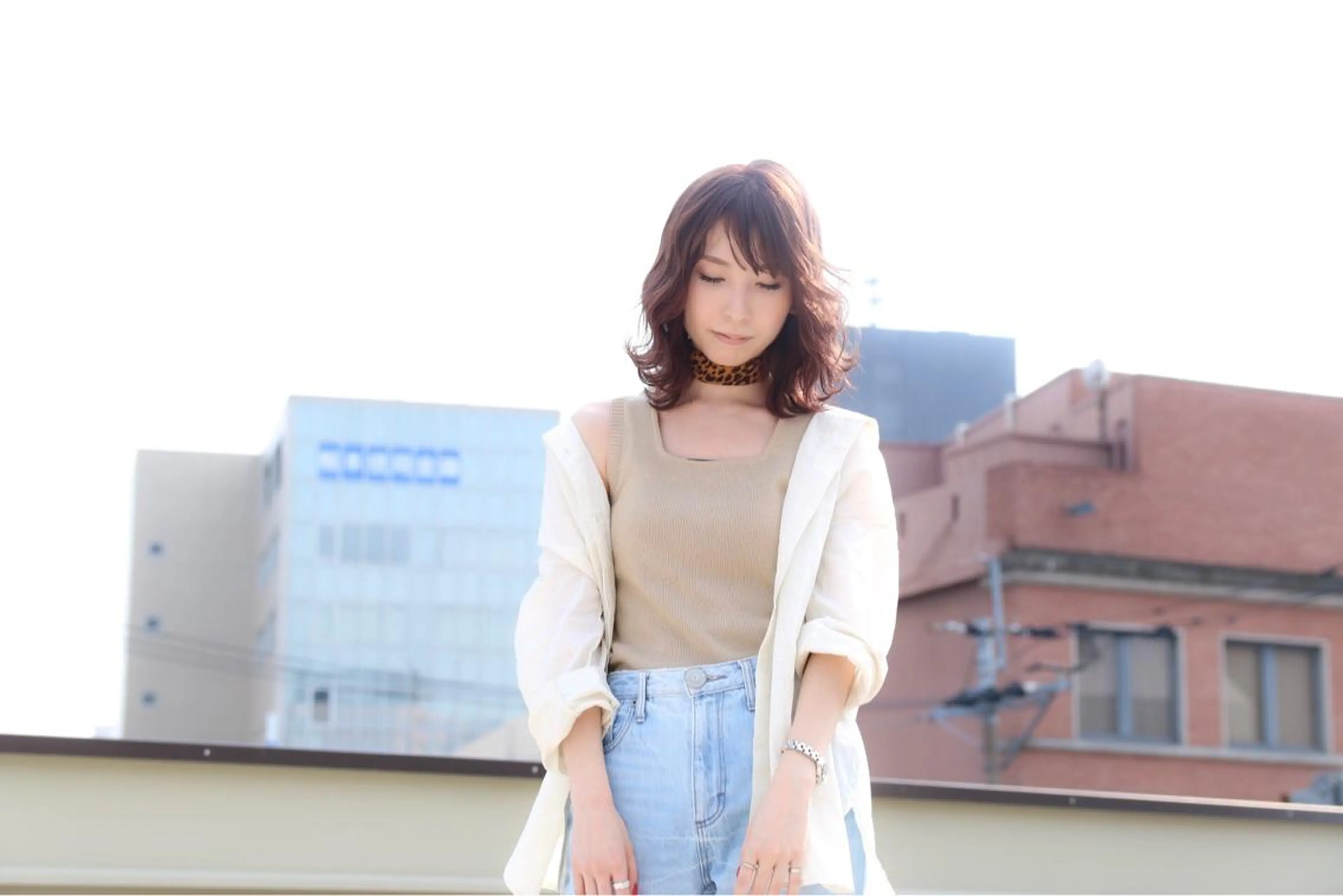 ミディアム カラー &.TIGRE 永野成知のヘアスタイル