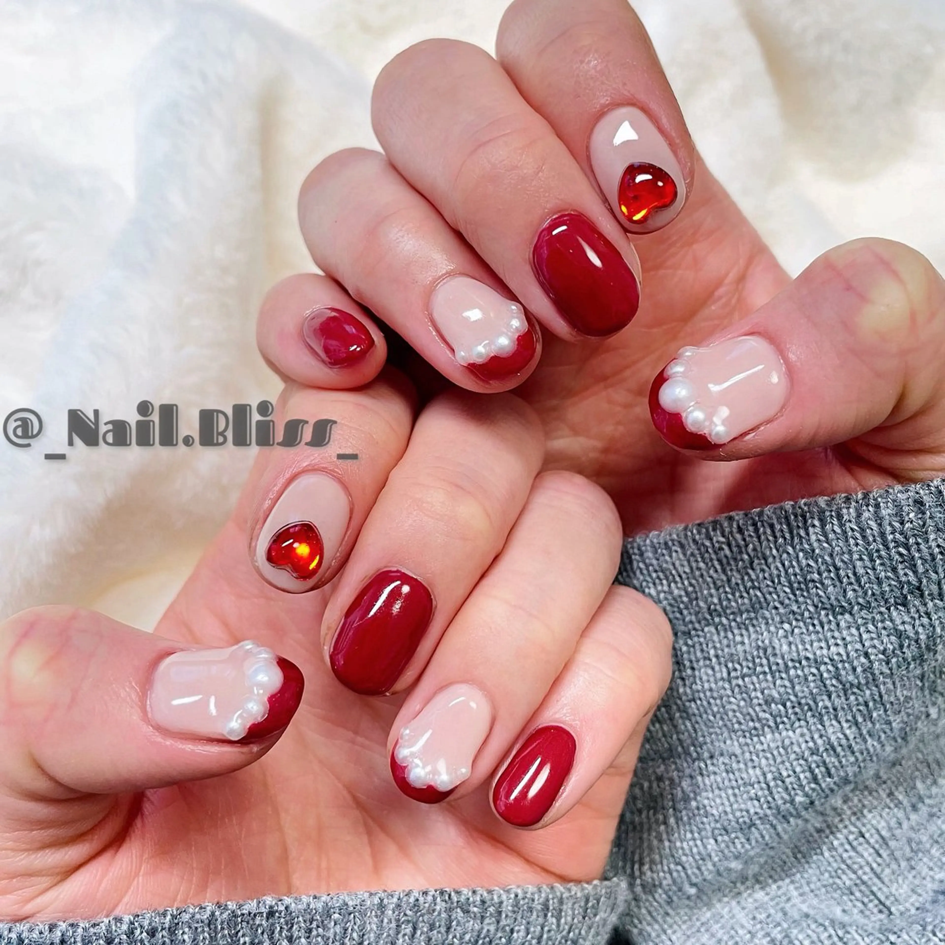 ネイル フレンチネイル ハンドネイル NAIL BLISSのネイルデザイン