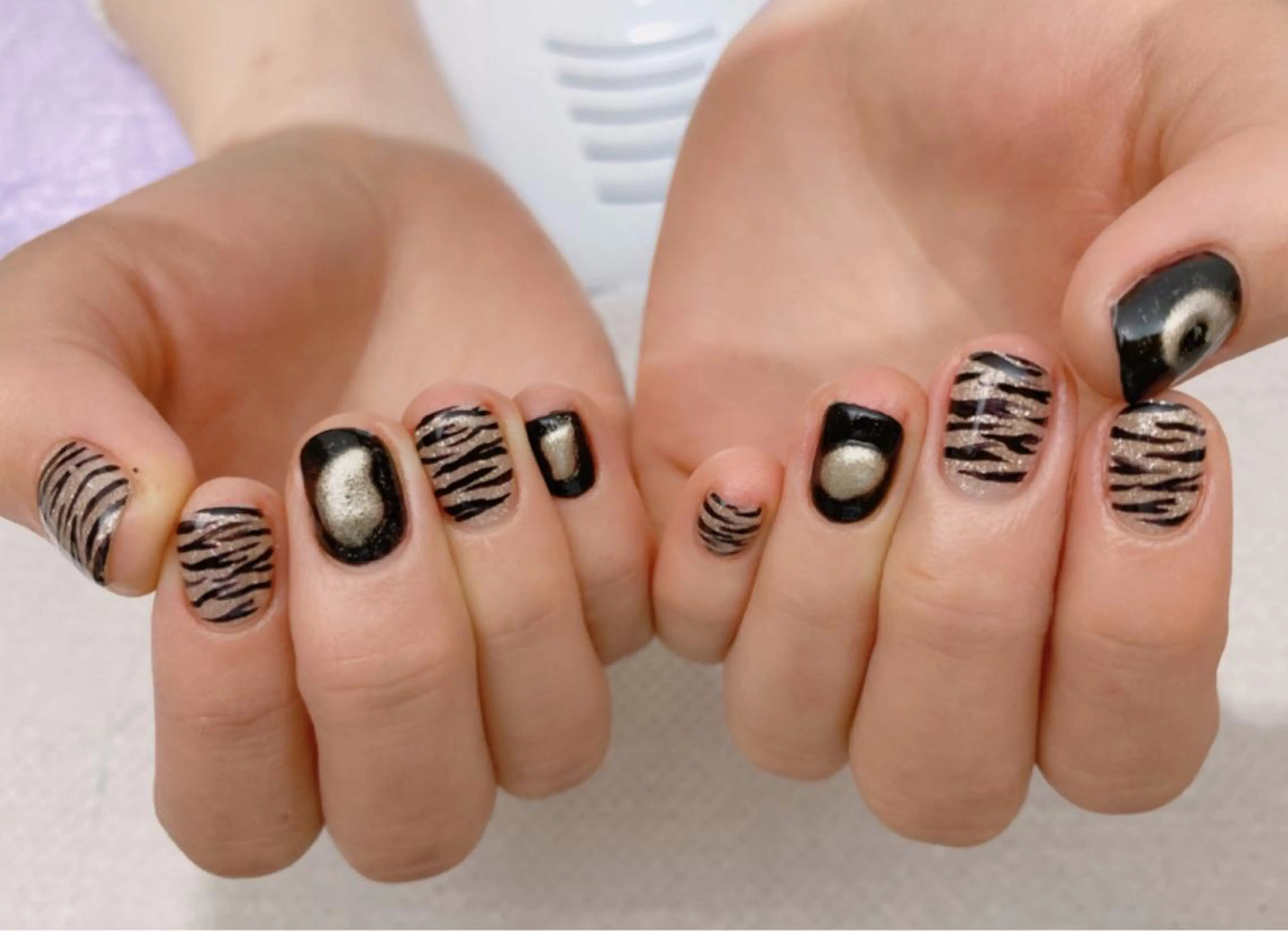 ネイル アニマル柄 ハンドネイル ハンドケア u sのネイルデザイン