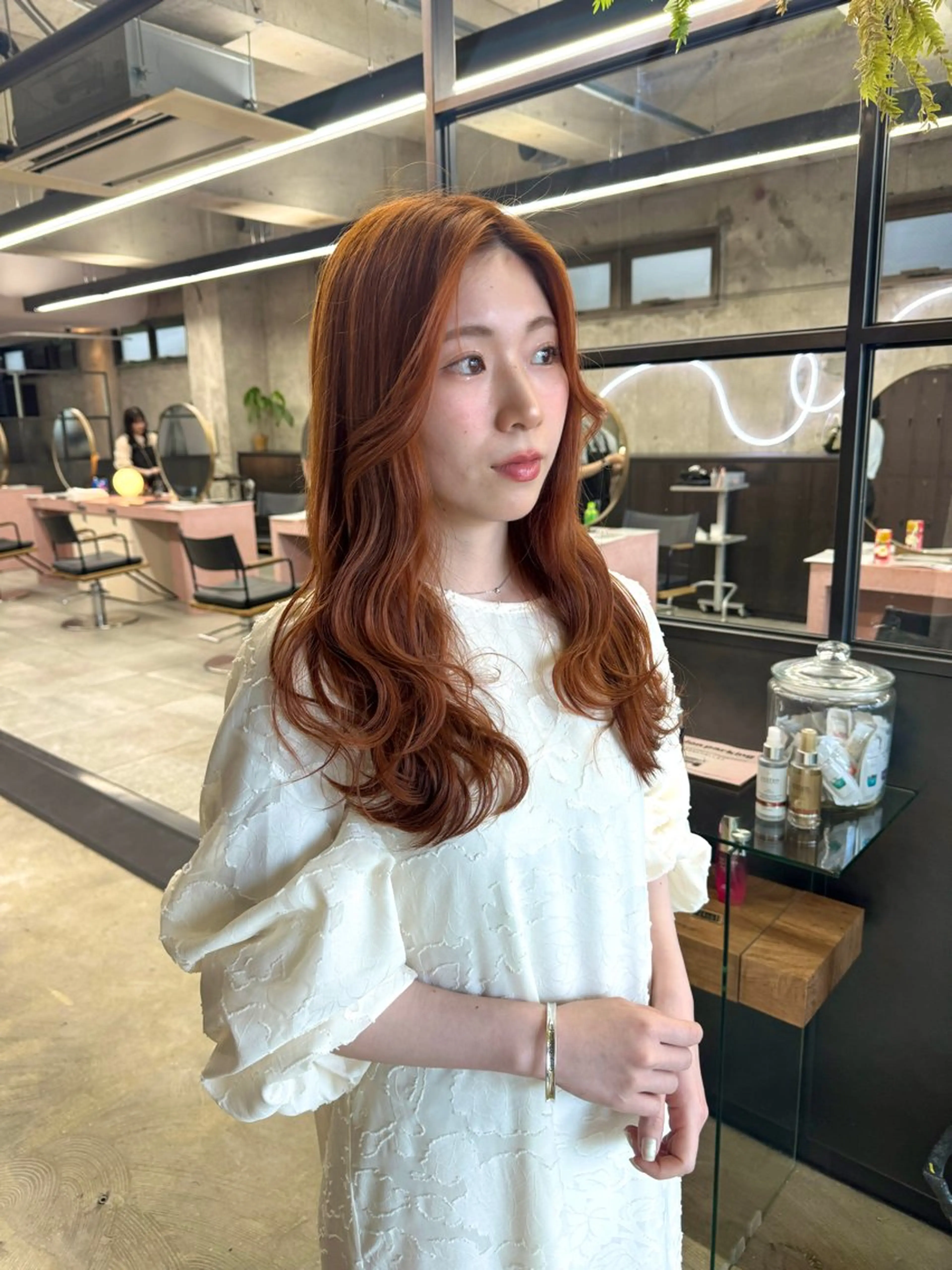 ロング ヘアカラー 森田遥奈/透明感カラ ー/似合わせカットのヘアスタイル