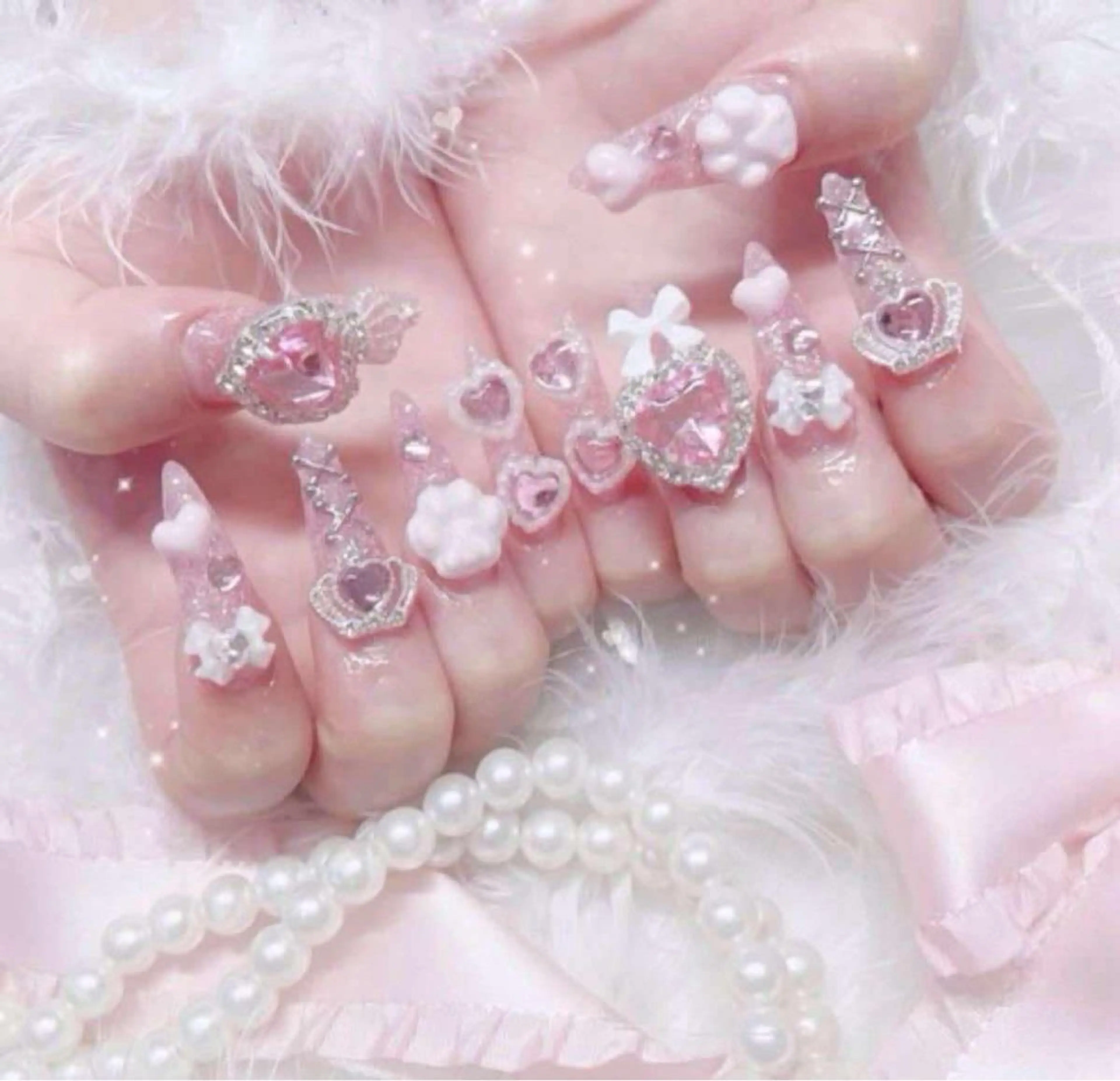 ネイル アートネイル 長さ出し ジェルネイル キラキラネイル マグネットネイル Lee Nails チップ長さだし専門店のネイルデザイン