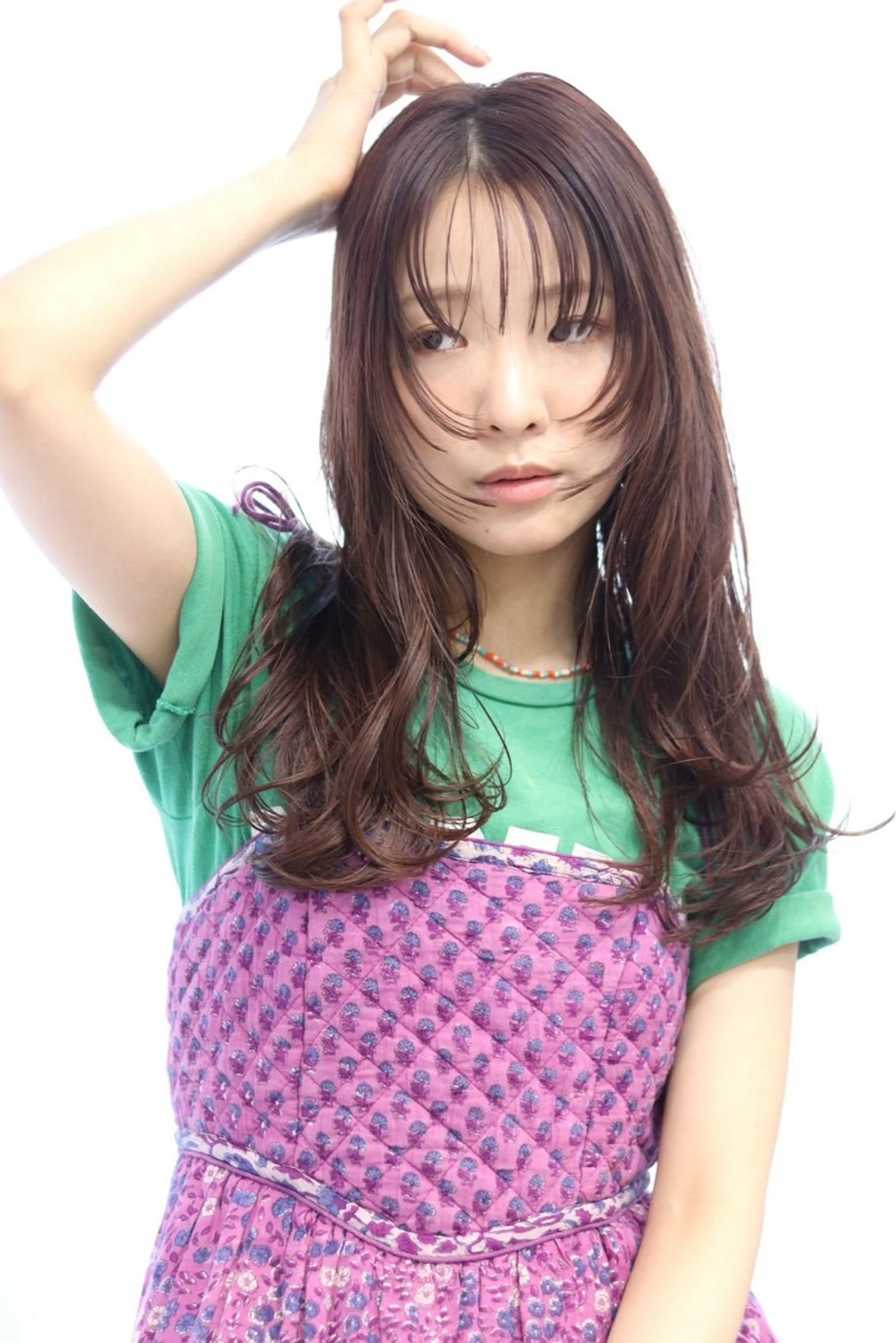 ロング 暖色カラー💞 菊地しおんのヘアスタイル