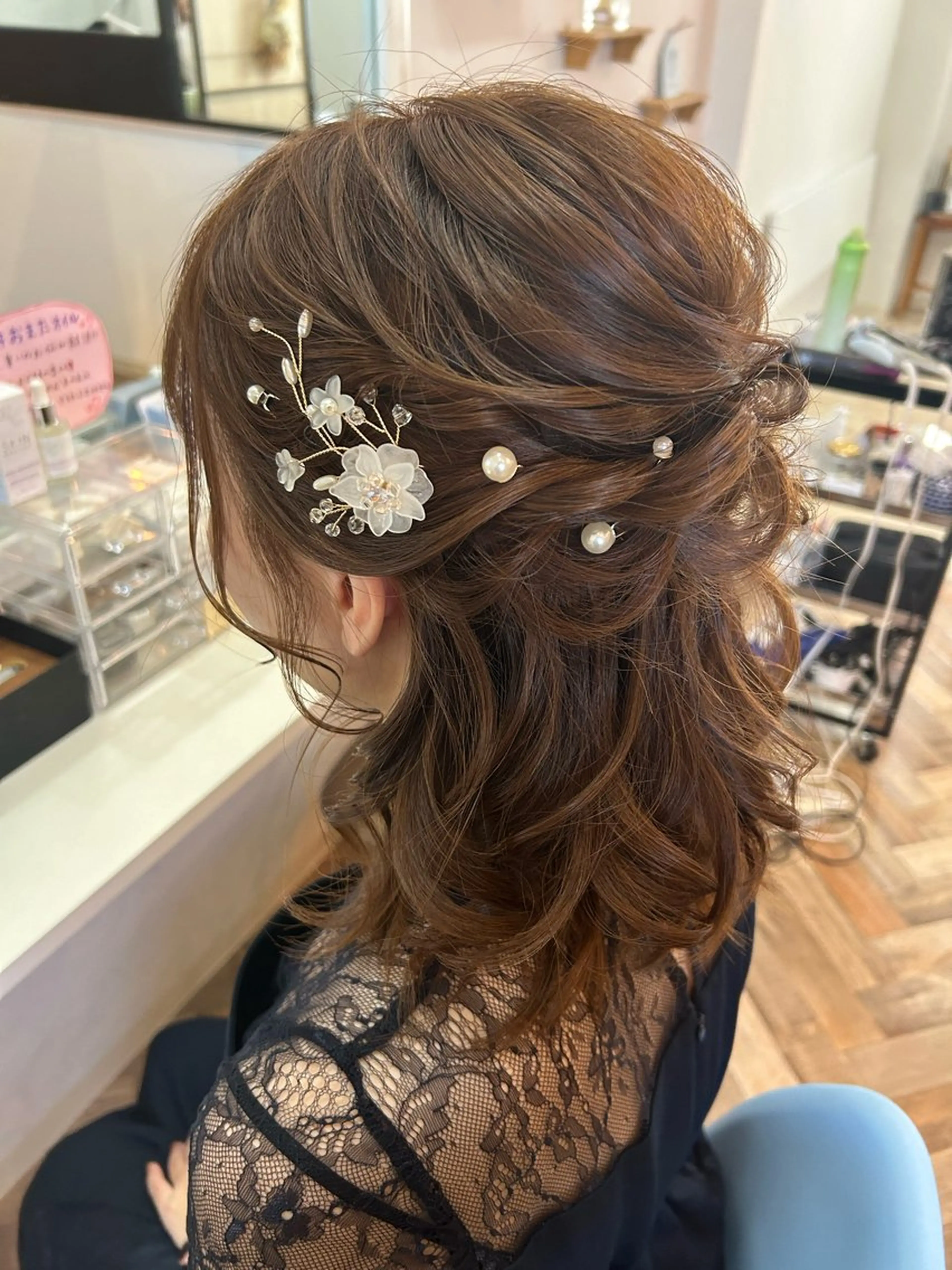 ヘアアレンジ ヘアセット SEURA. KISAのマツエク・マツパデザイン