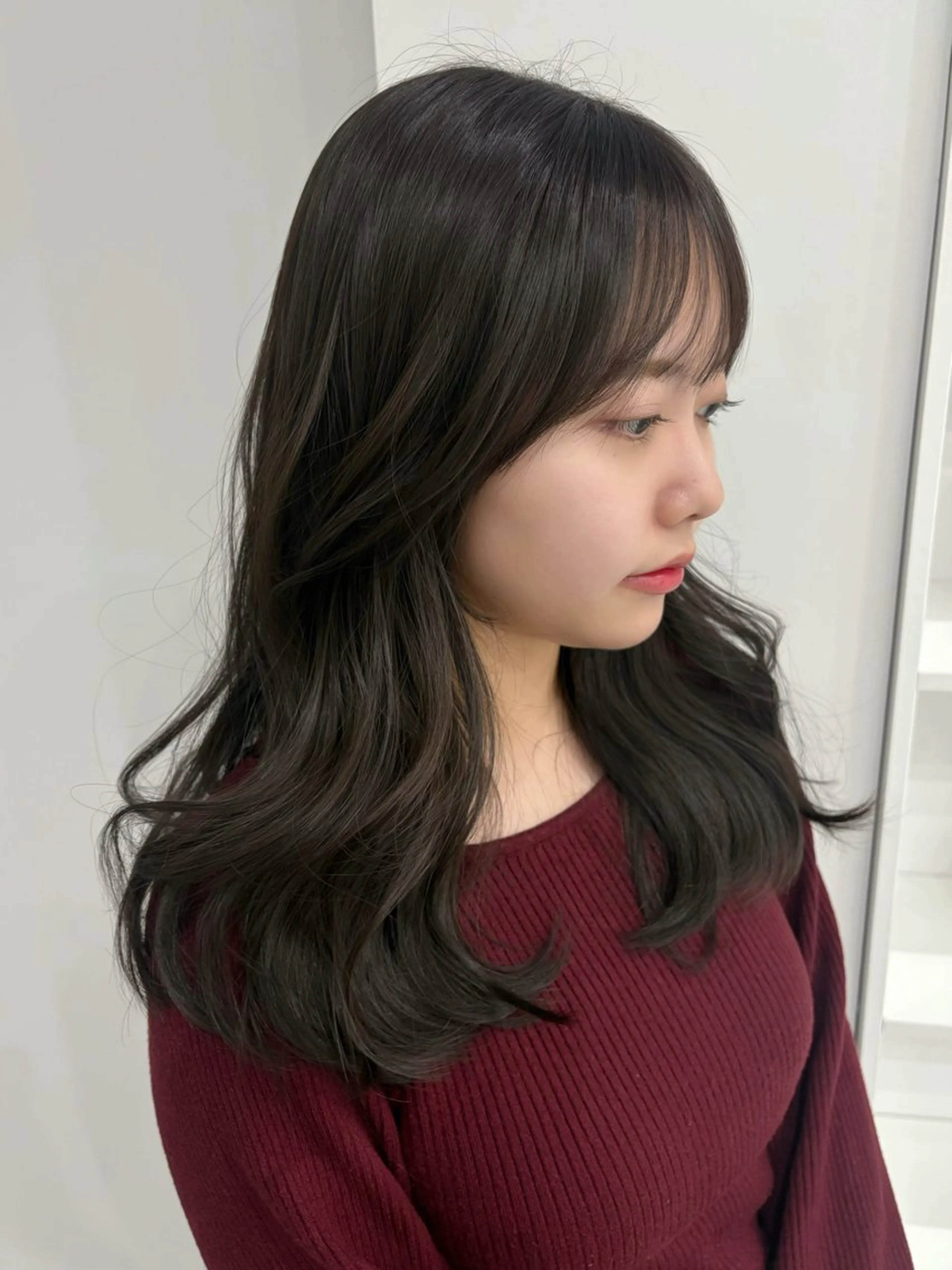 セミロング ヘアカラー トリートメント Zina京都河原町店所属・透明感ベージュカラー yumekaのヘアスタイル