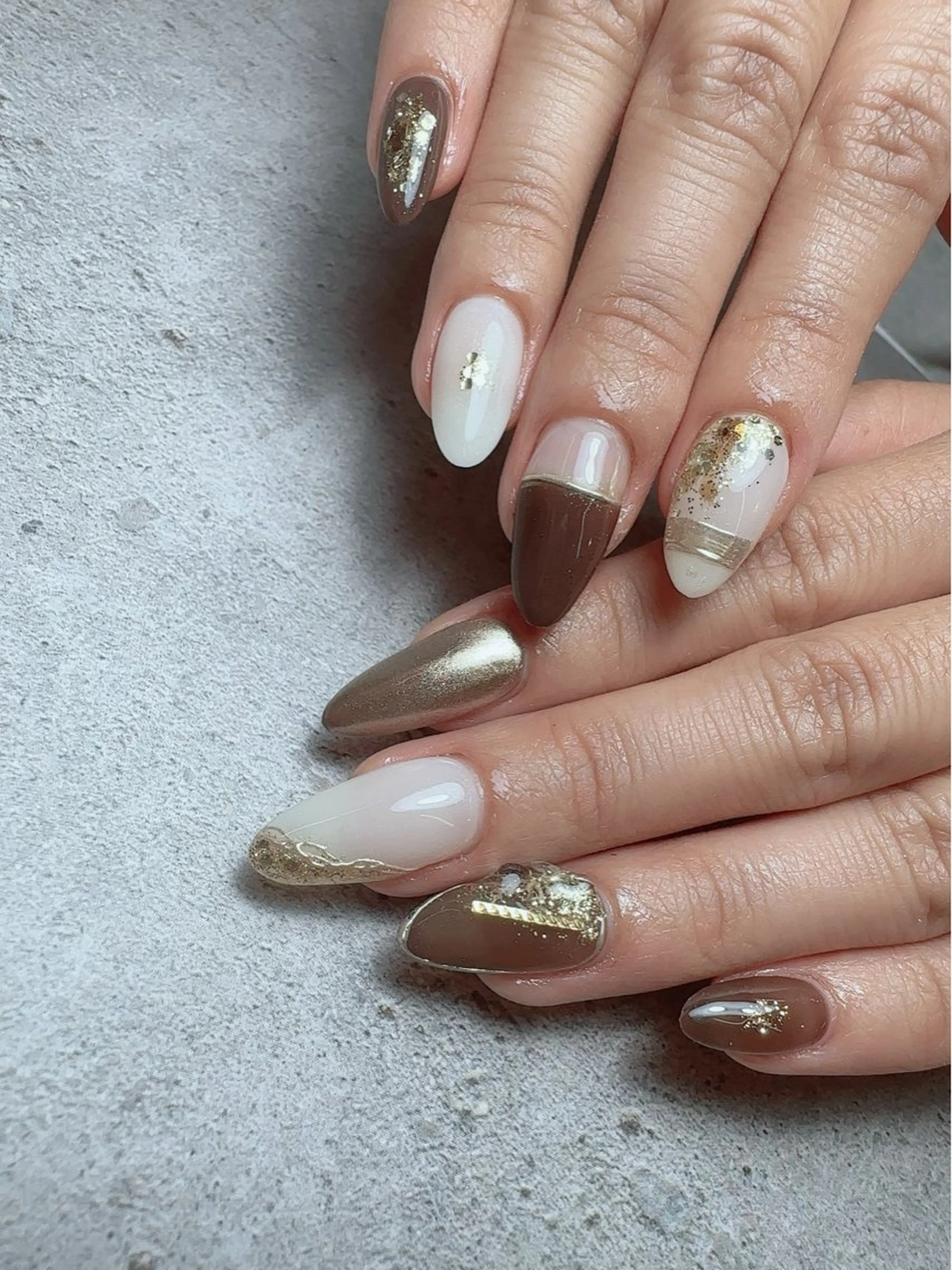 ネイル マグネットネイル 持ち込み ニュアンスネイル 夏ネイル ワンホンネイル ハンドネイル Nailsalon Mimiy..♡のネイルデザイン