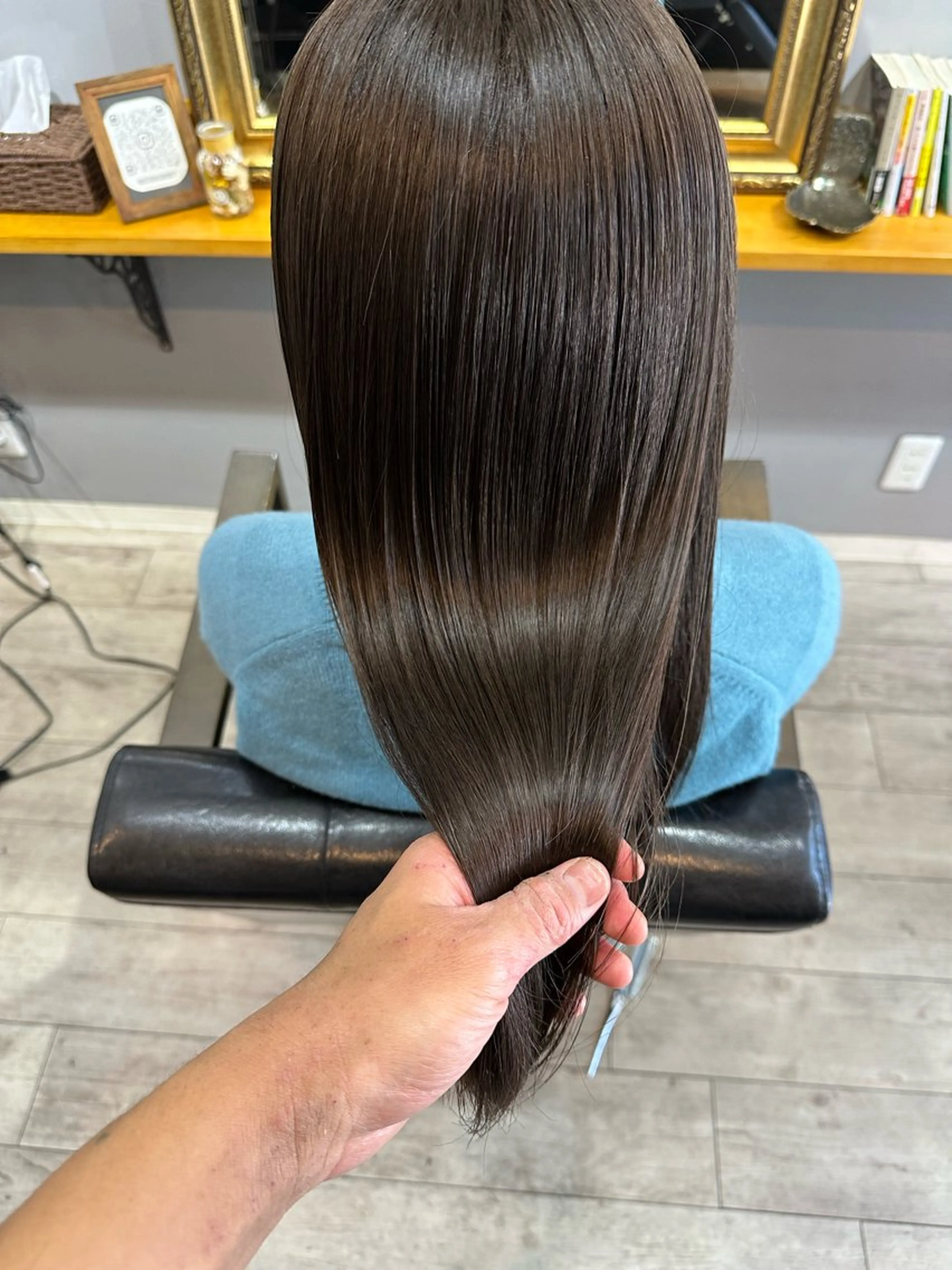 ロング カラー 渡辺俊介 暗髪カラー /美髪矯正/髪質改善のヘアスタイル