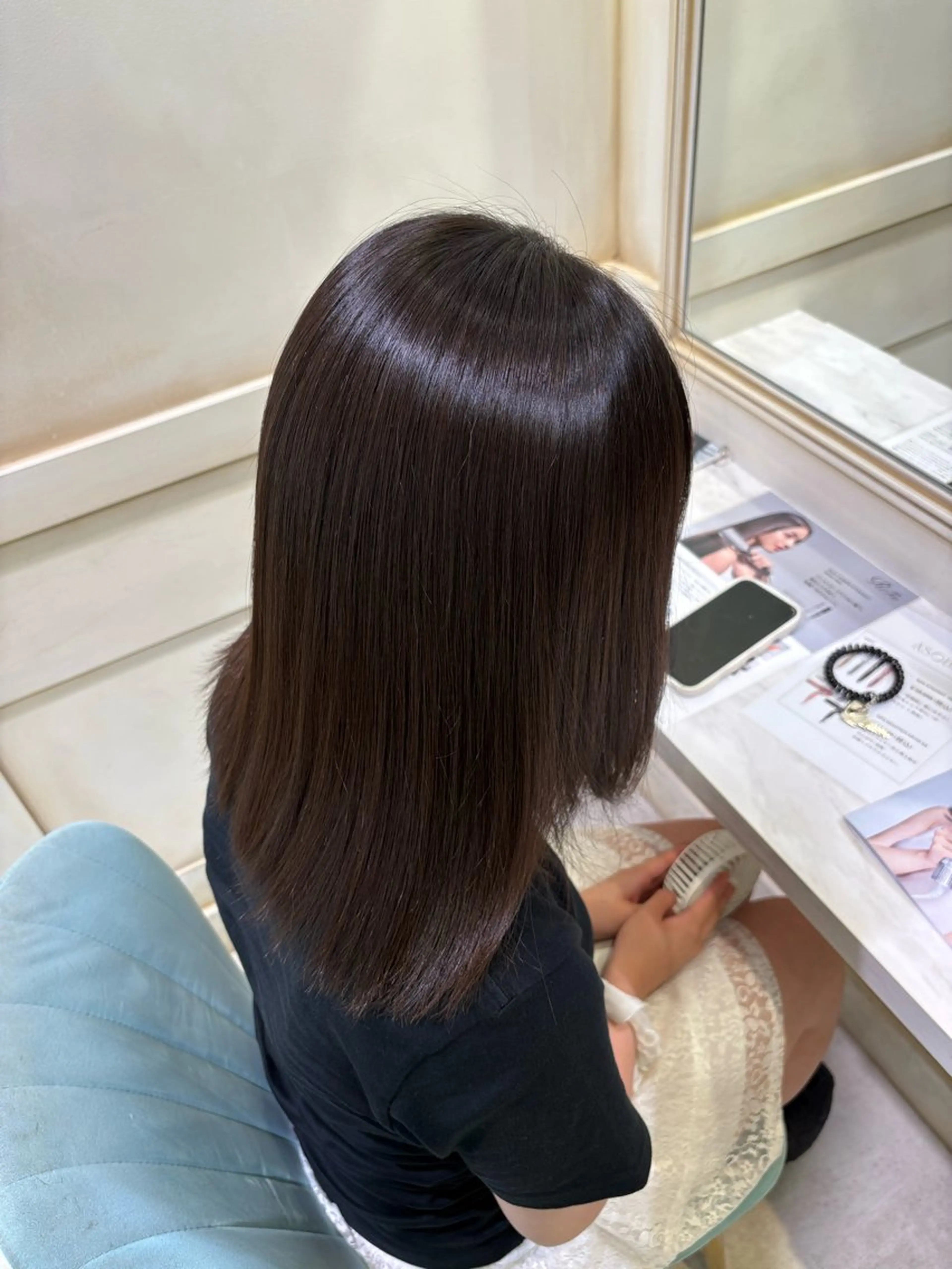 ミディアム カット 縮毛矯正 トリートメント 🟠髪質改善縮毛矯正 YUTO🟠のヘアスタイル