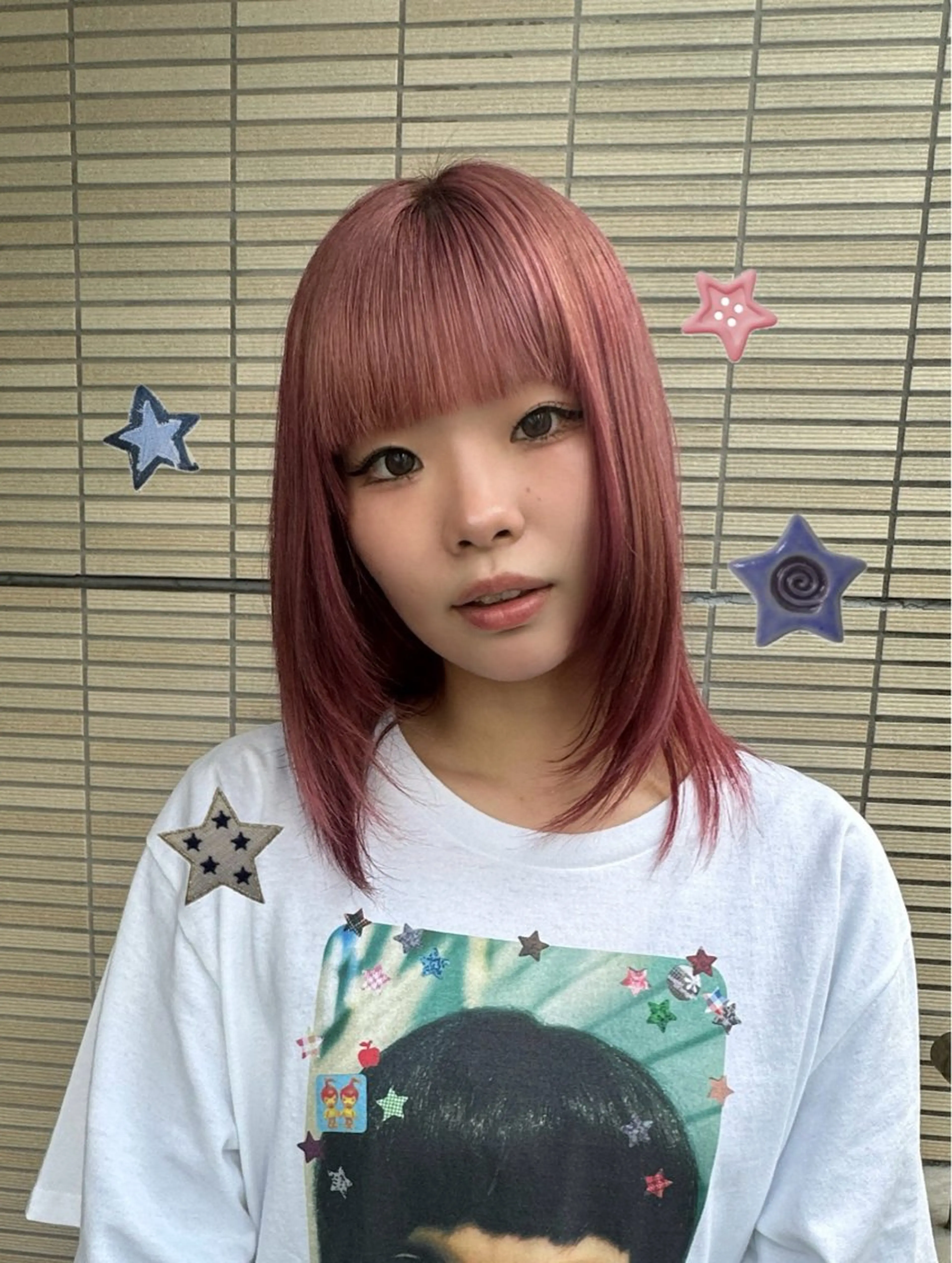 ミディアム ヘアカラー ハイトーン🫀 デザイン🪐yumeのヘアスタイル