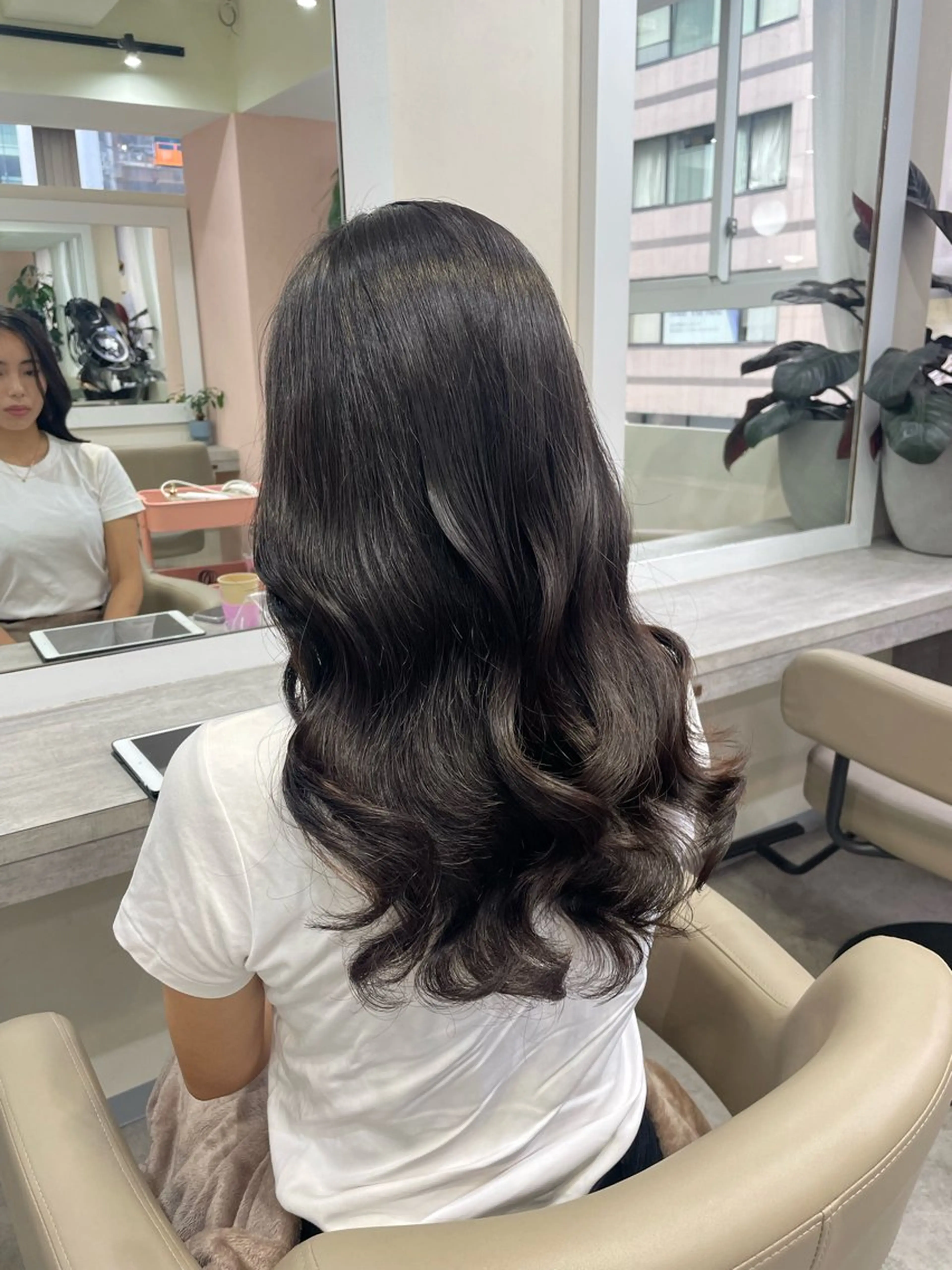 ミディアム 韓国風パーマ/ヘア セット/店長みづきのヘアスタイル