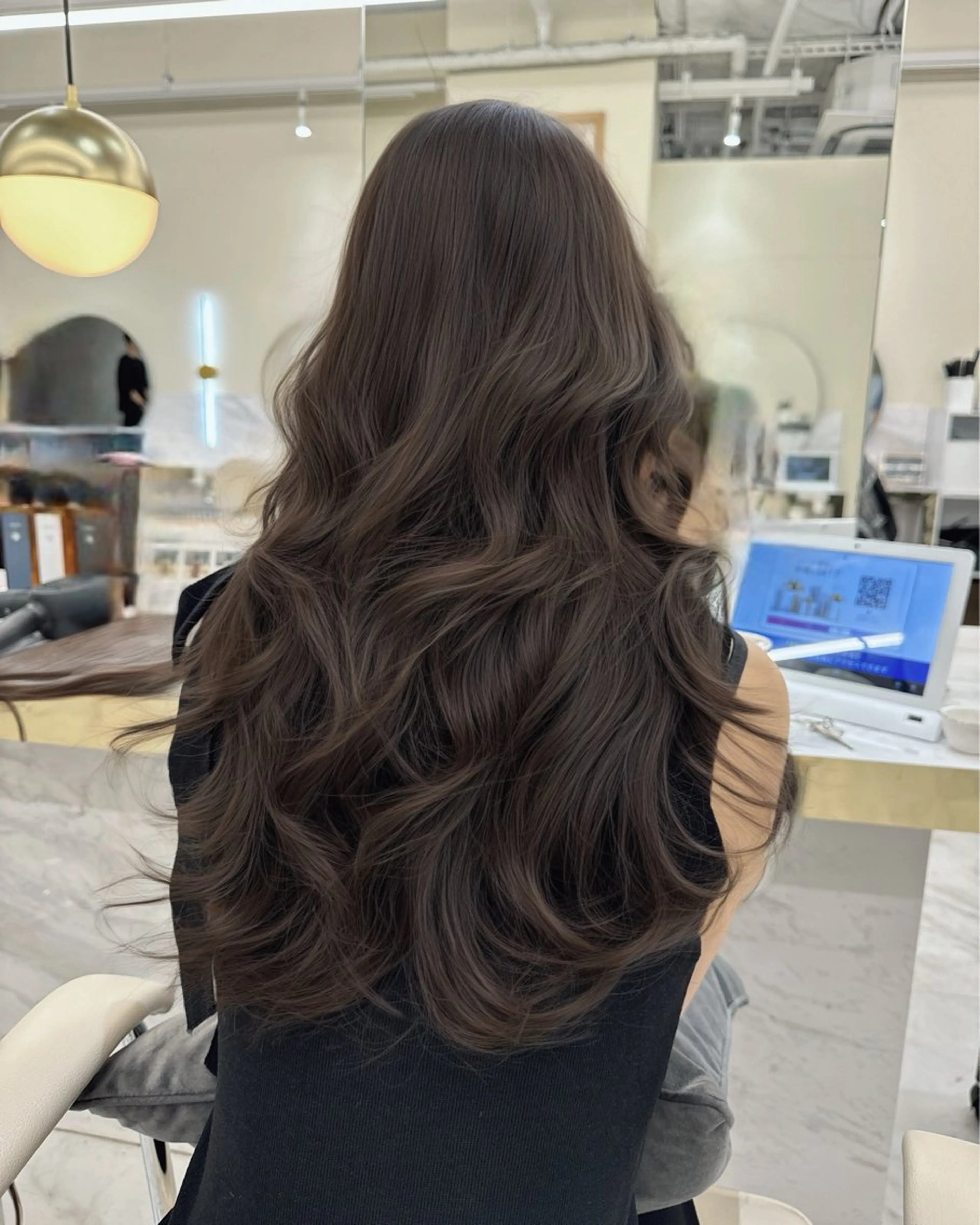 髪質改善カラー+Mトリートメント【さらさら🫧】の写真