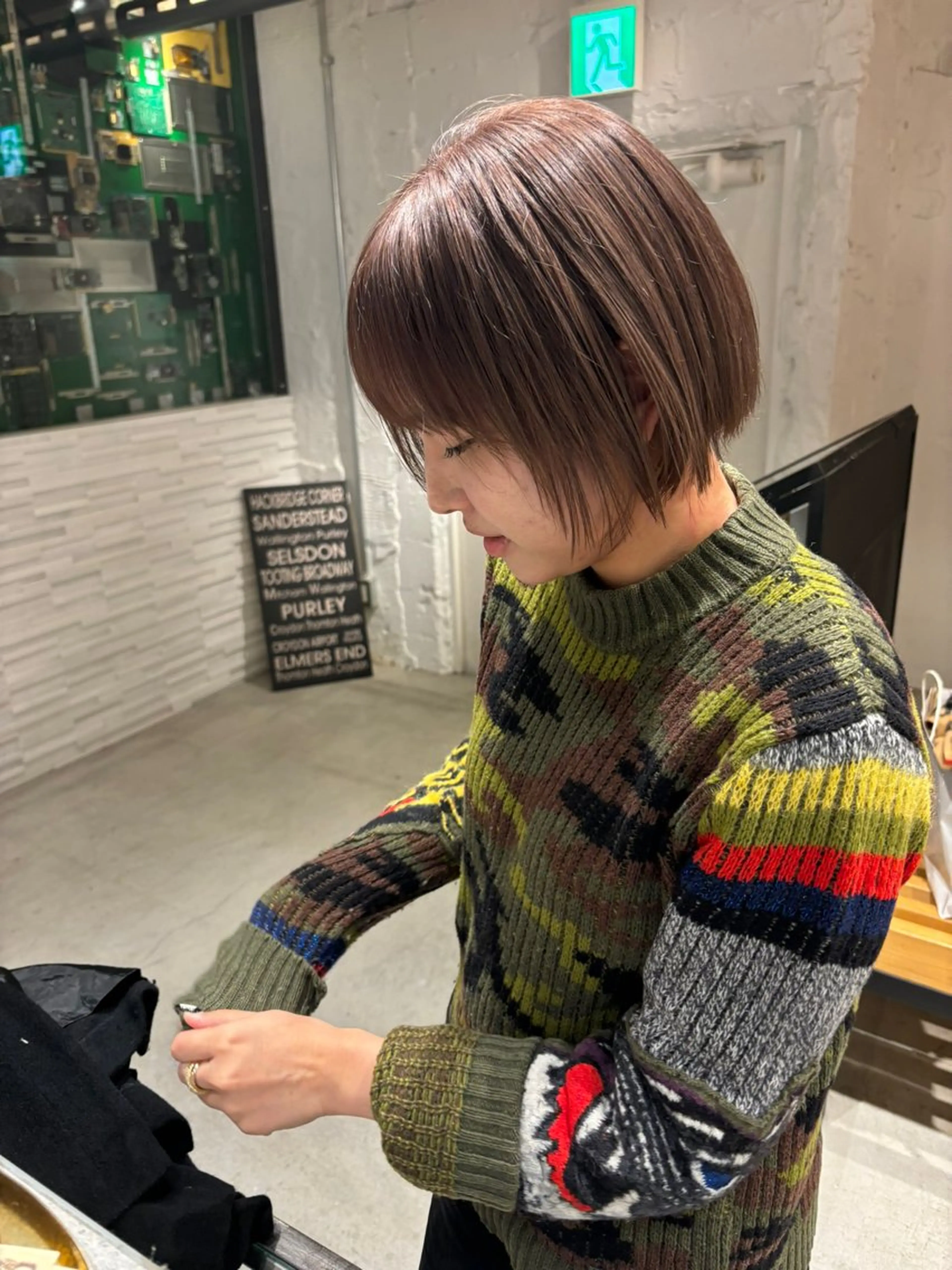 ショート カラー ベージュカラー ブリーチ ダブルカラー ハイトーンカラー ミルクティーベージュ ravens代表 🍀【ヒロム】🍀のヘアスタイル