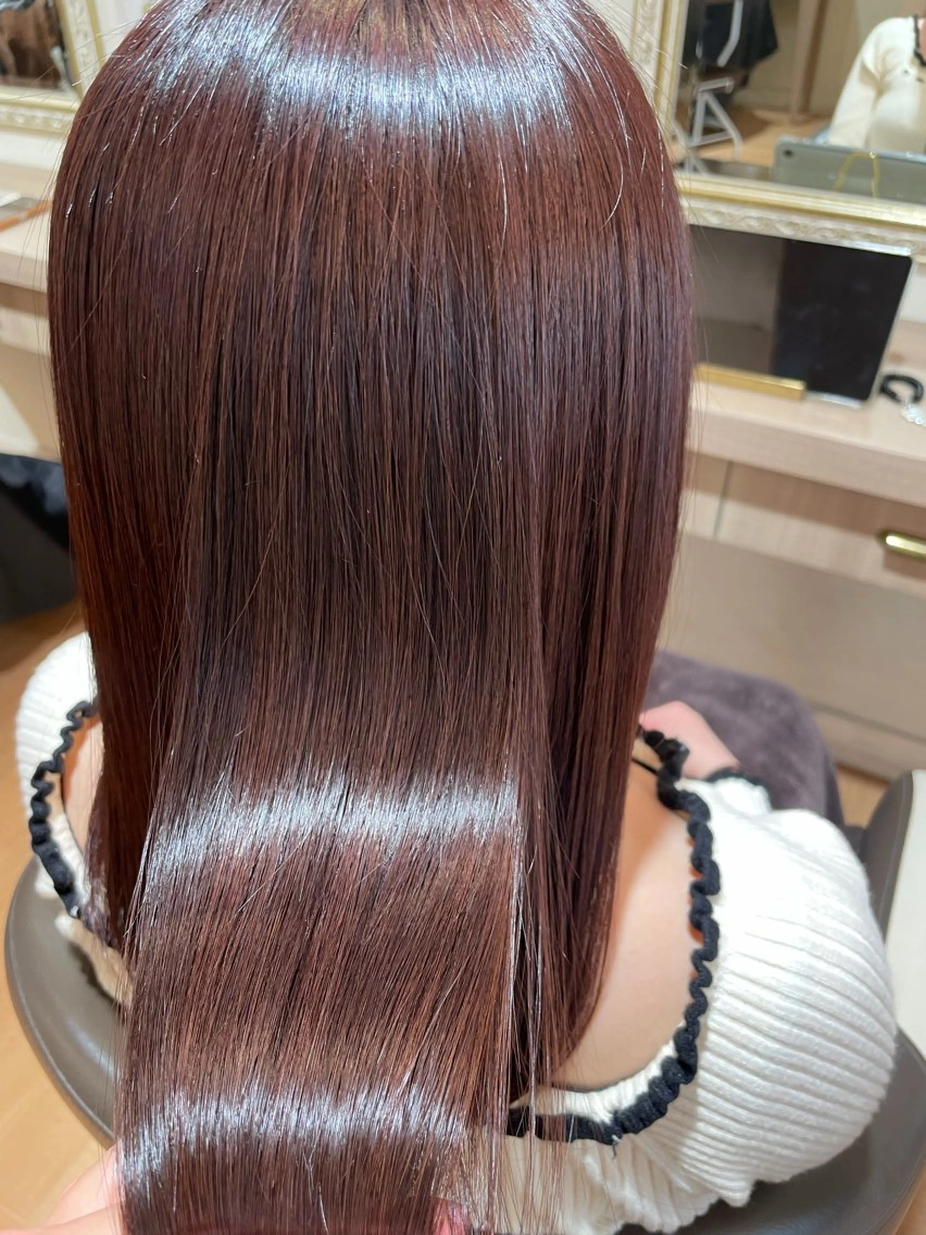 ロング カラー 菅原 渚のヘアスタイル