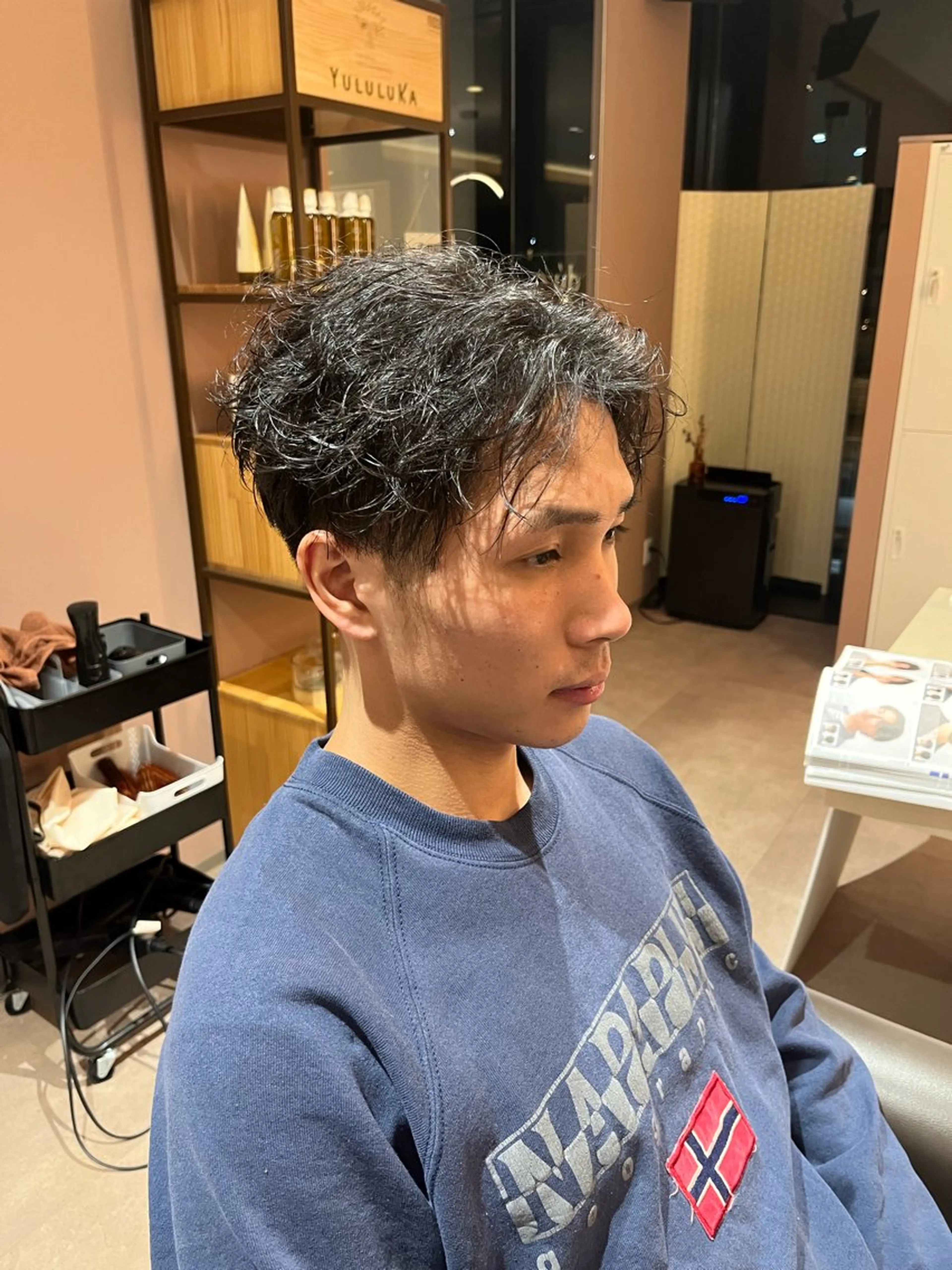 メンズ センターパート 坂本 翔のヘアスタイル
