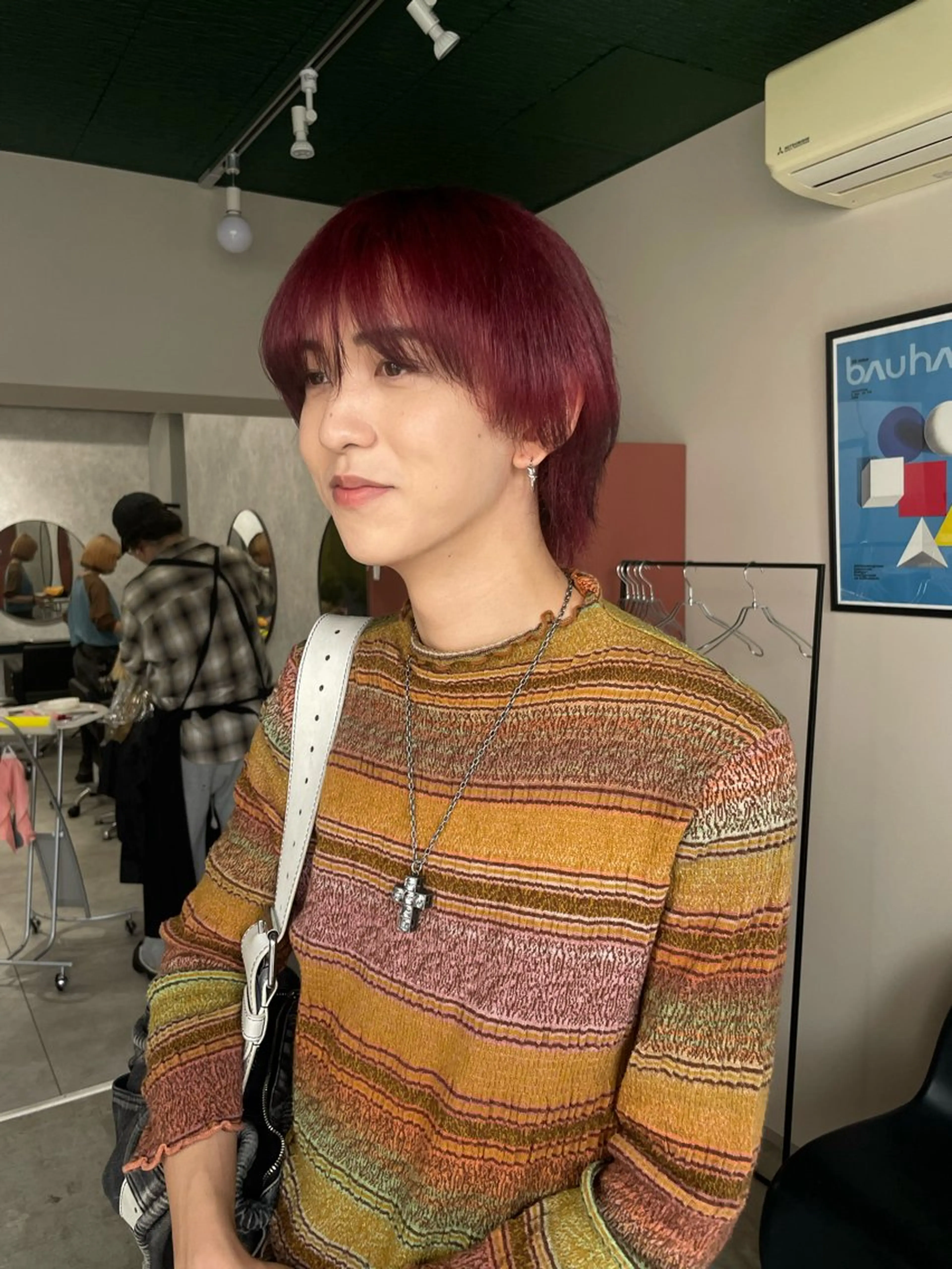 ショート カラー メンズ ハイトーン/メンズ/ デザイン/梅田/ミユのヘアスタイル