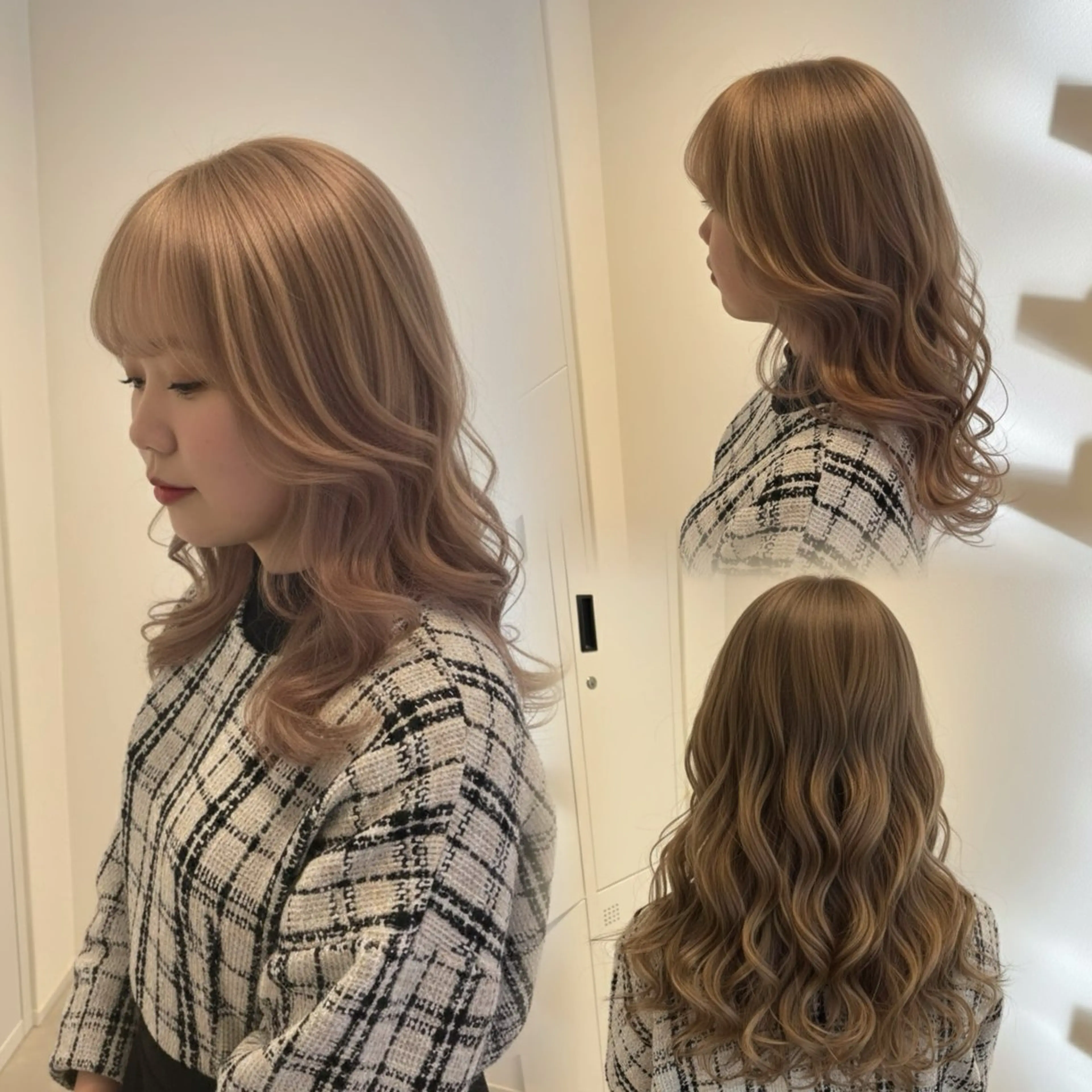 セミロング 小顔カット ヘアカラー SASE/ 🍒nodoka🍒のヘアスタイル