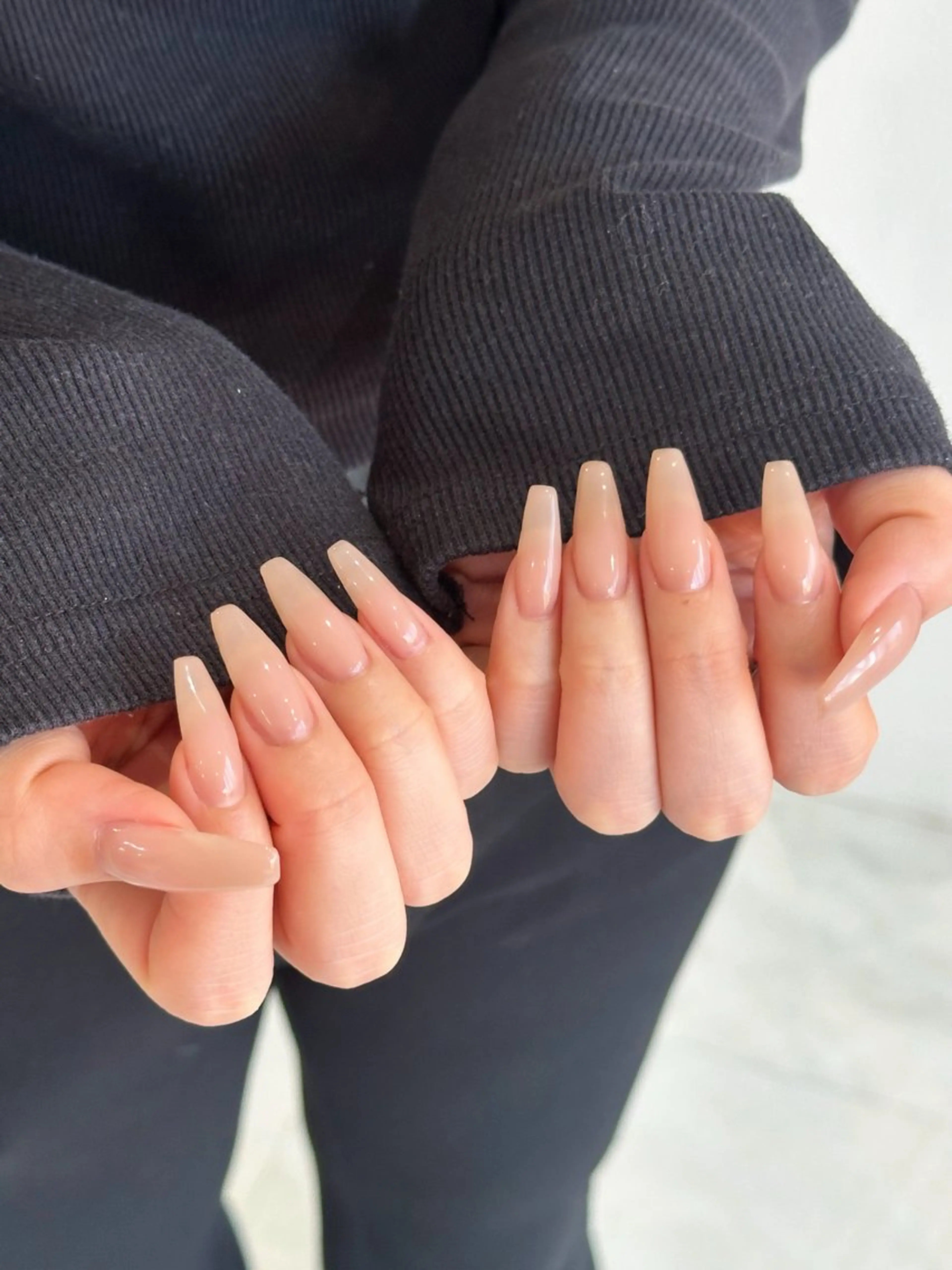 ネイル オフィスネイル ワンカラーネイル シンプルネイル 冨山 きくののネイルデザイン