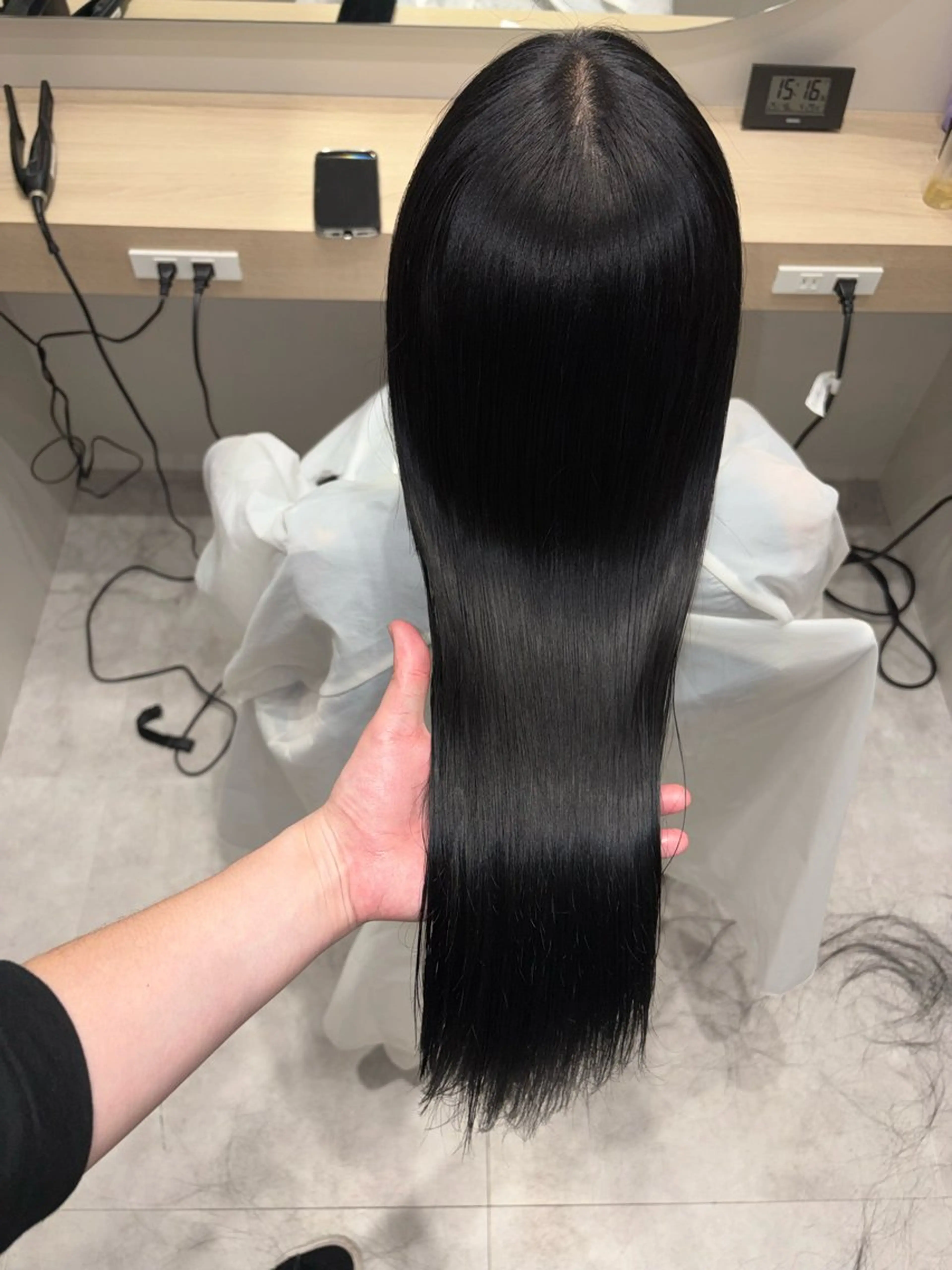 ロング 縮毛矯正 トリートメント 吉武 茂暉のヘアスタイル