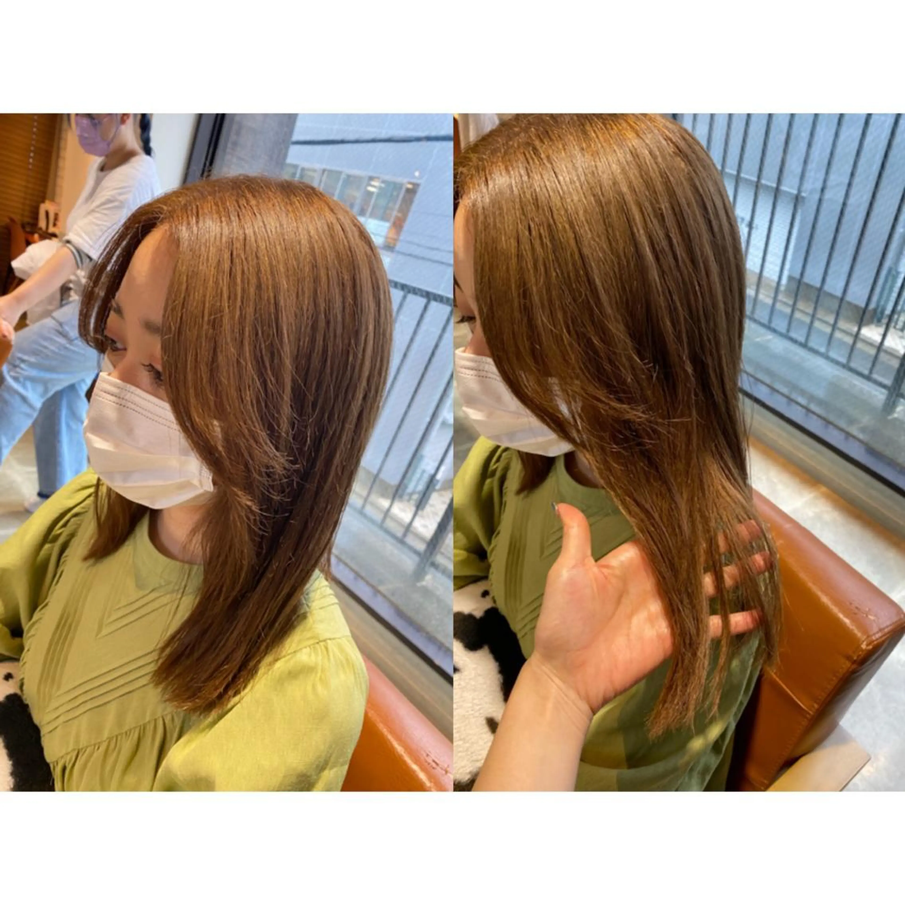 カラー カット ヘアカラー 🐻結んで可愛い hair EMI🐻のヘアスタイル
