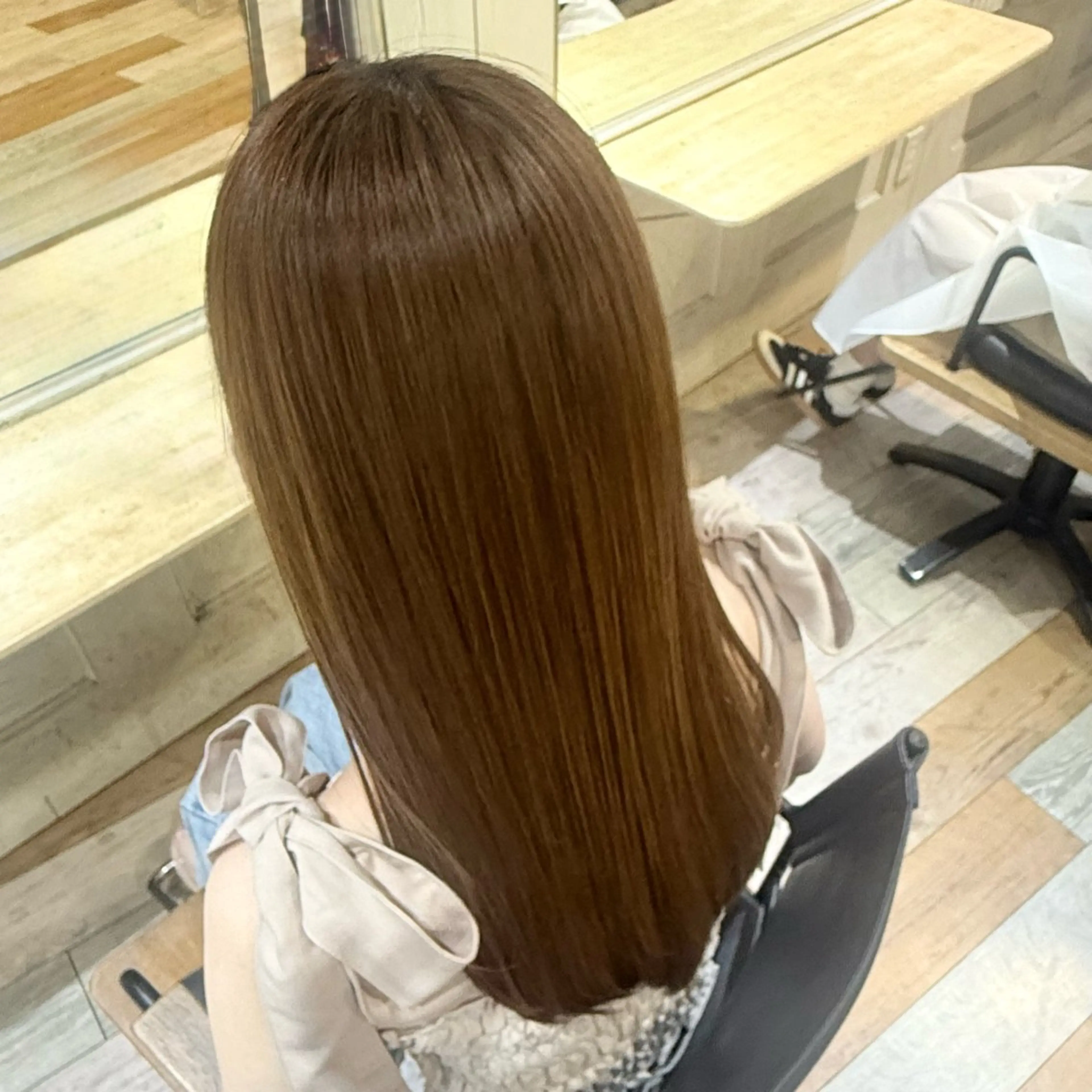 ロング くせ毛 髪質改善 縮毛矯正 トリートメント 酸熱トリートメント トリートメント ゆうな🎀/池袋 /LOVELEYのヘアスタイル