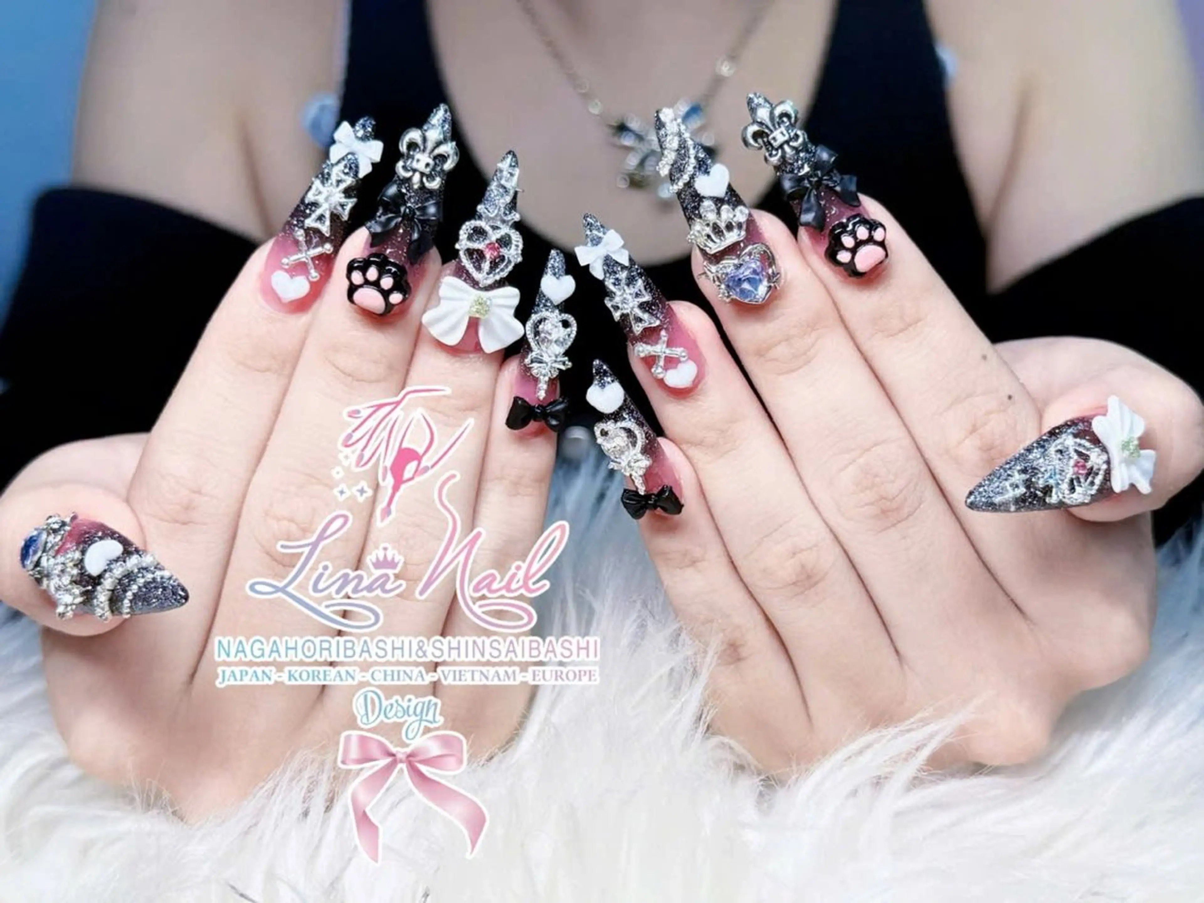 ネイル チークネイル 桜ネイル フラッシュネイル フットネイル ジェルネイル ハンドネイル リナネイル アメ村心斎橋店のネイルデザイン