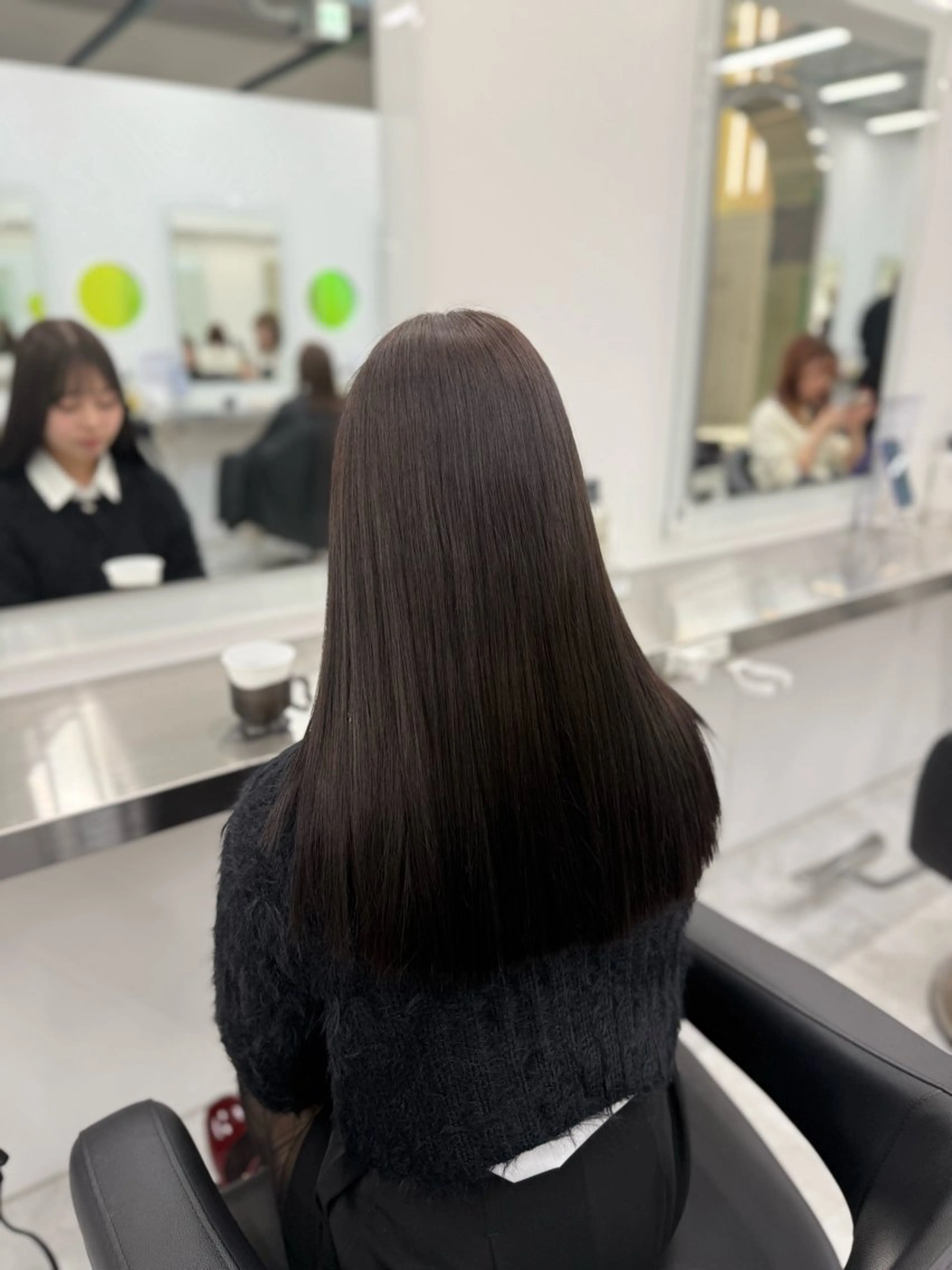 ロング カラー 中韓レイヤー/ ブラウン🤎はやとのヘアスタイル