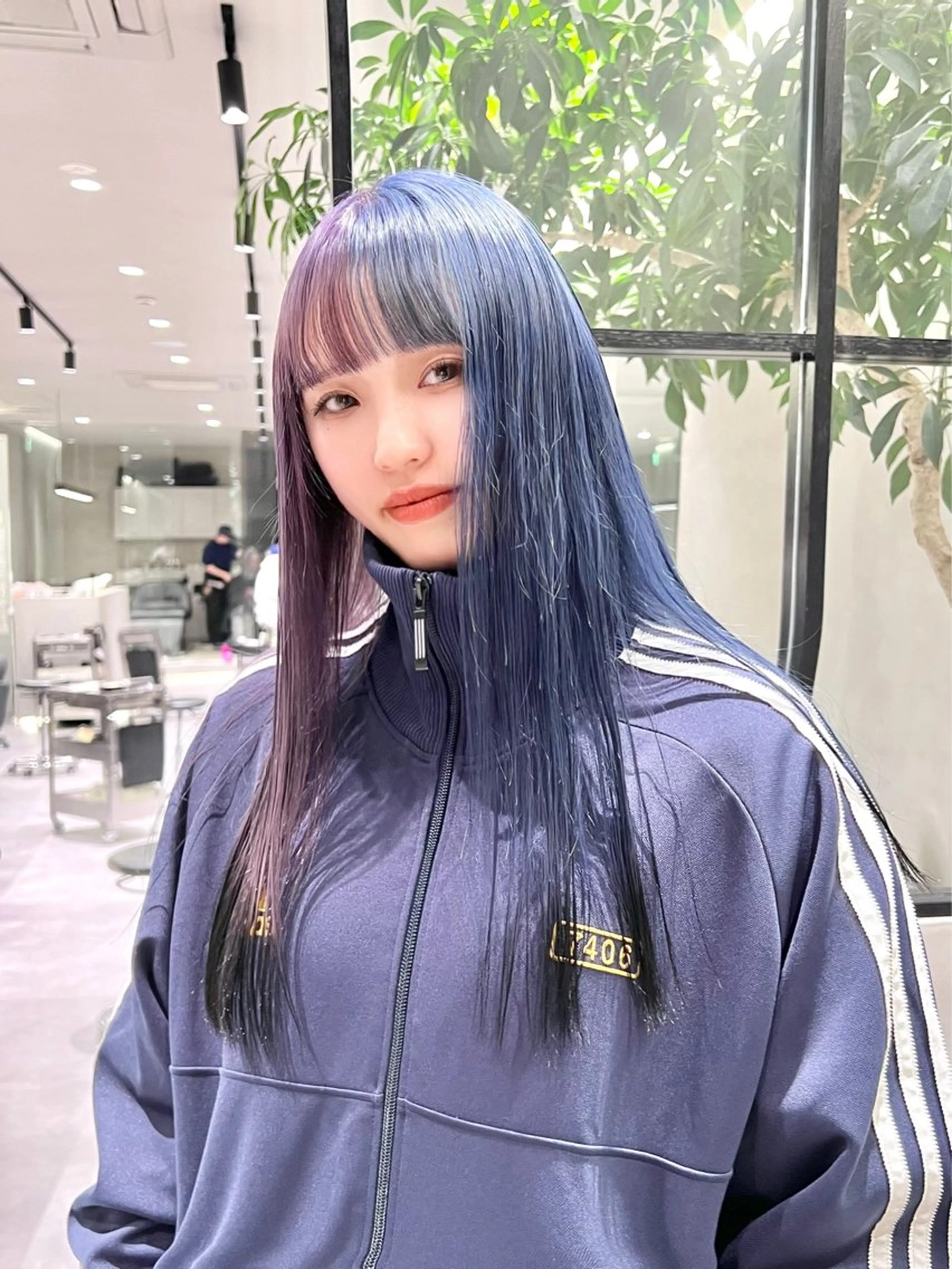 ロング ハイトーン/レイヤー カット岩田健斗/新宿のヘアスタイル