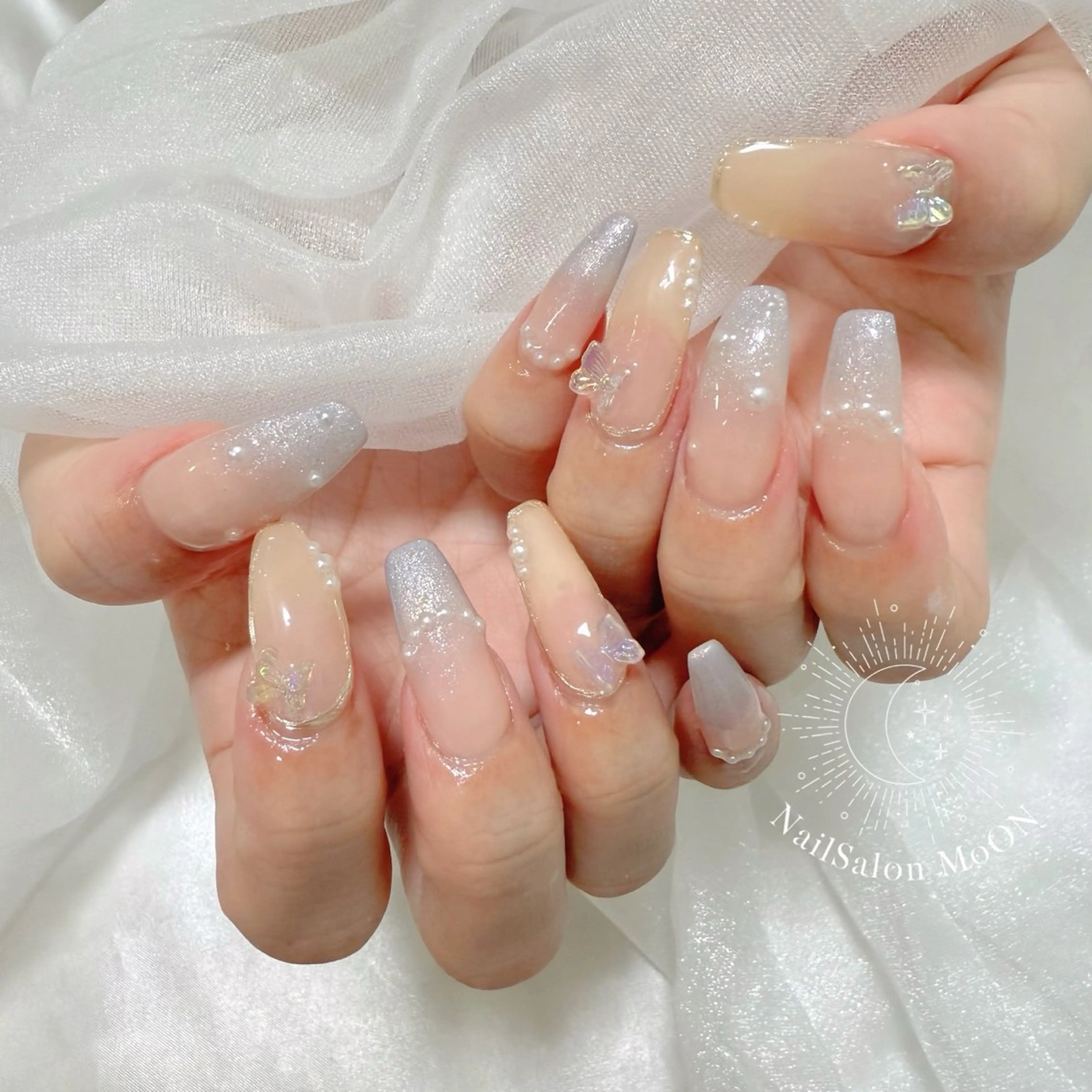 ネイル ハンドネイル ハンドケア MoON...❤︎ MeGuのネイルデザイン