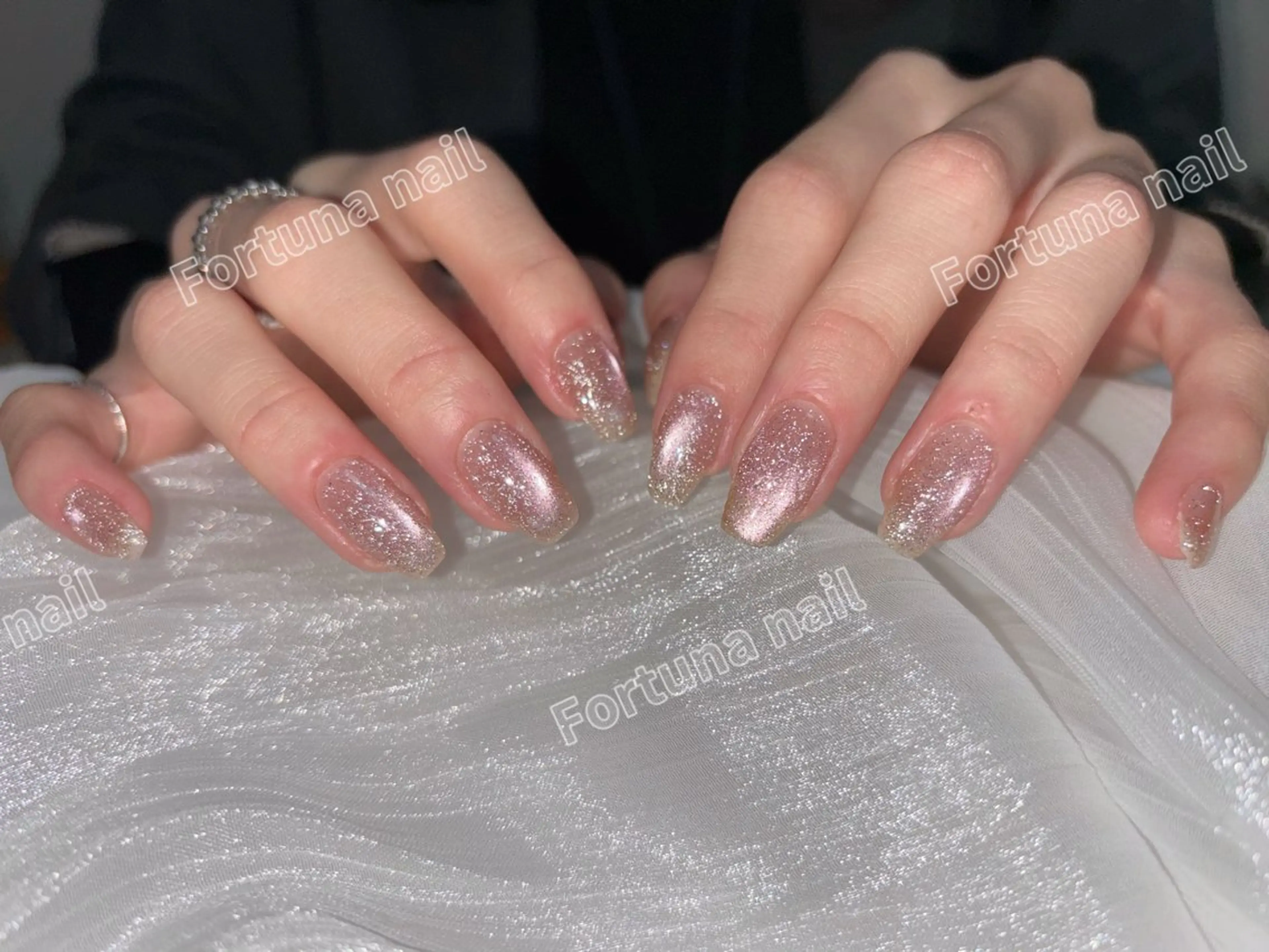 ネイル フラッシュネイル マグネットネイル Nail •Head スパFortunaのネイルデザイン