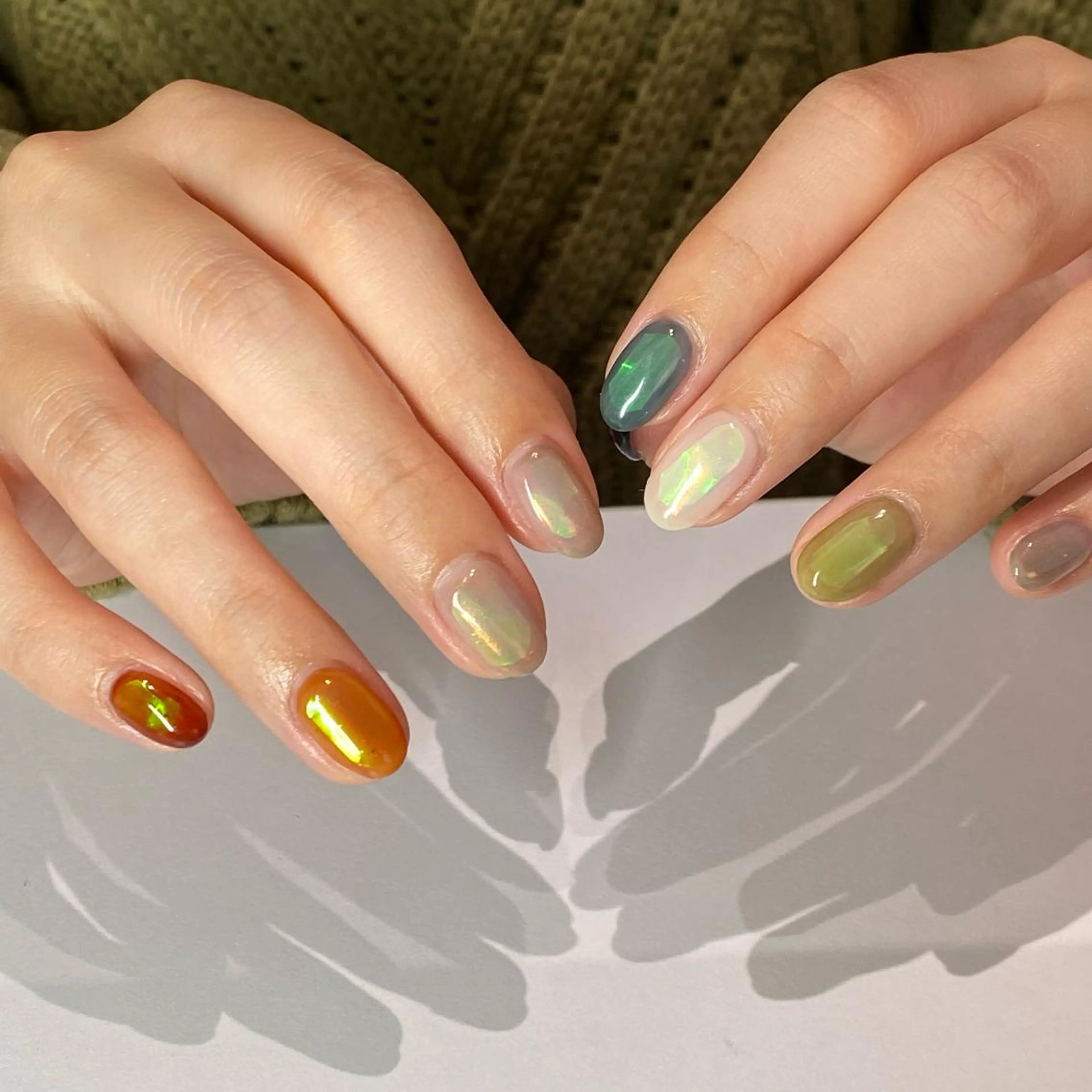 ネイル 氷ネイル・うるうるネイル nail salon ayanaのネイルデザイン