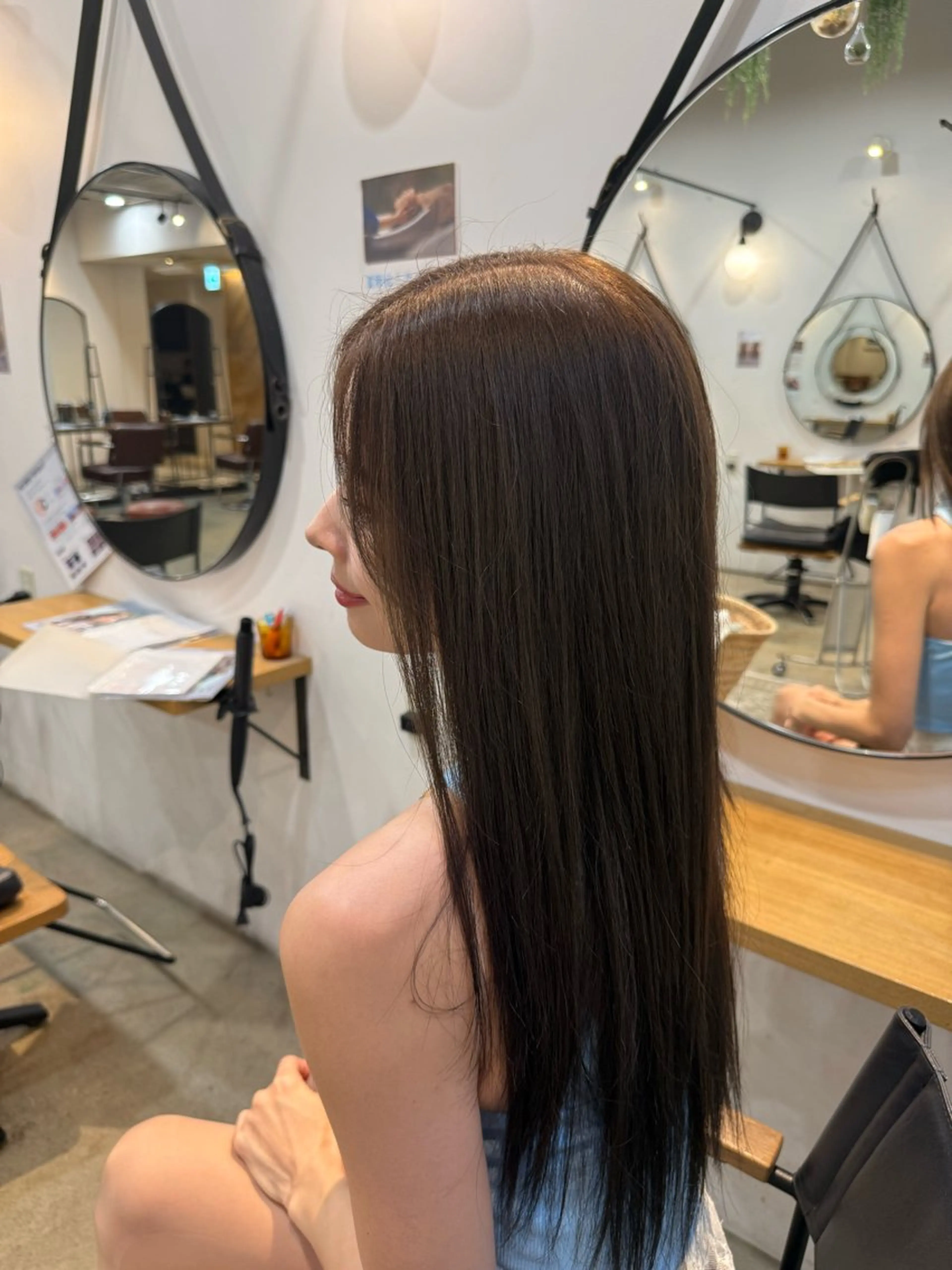 ロング 梅田髪質改善💕 透明感カラーのヘアスタイル