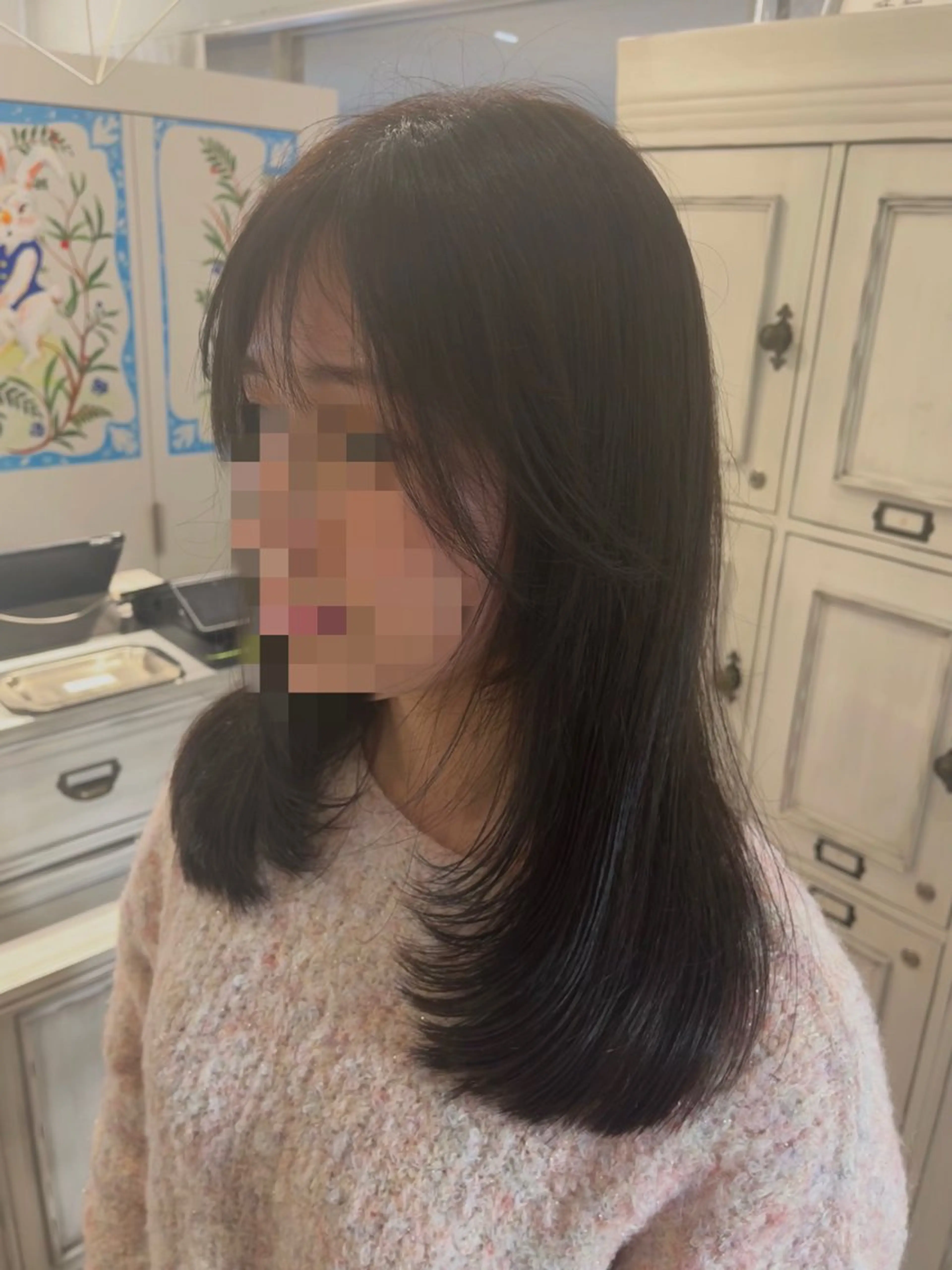 セミロング レイヤーカット カット CreBiA🫧名駅 馬場のヘアスタイル